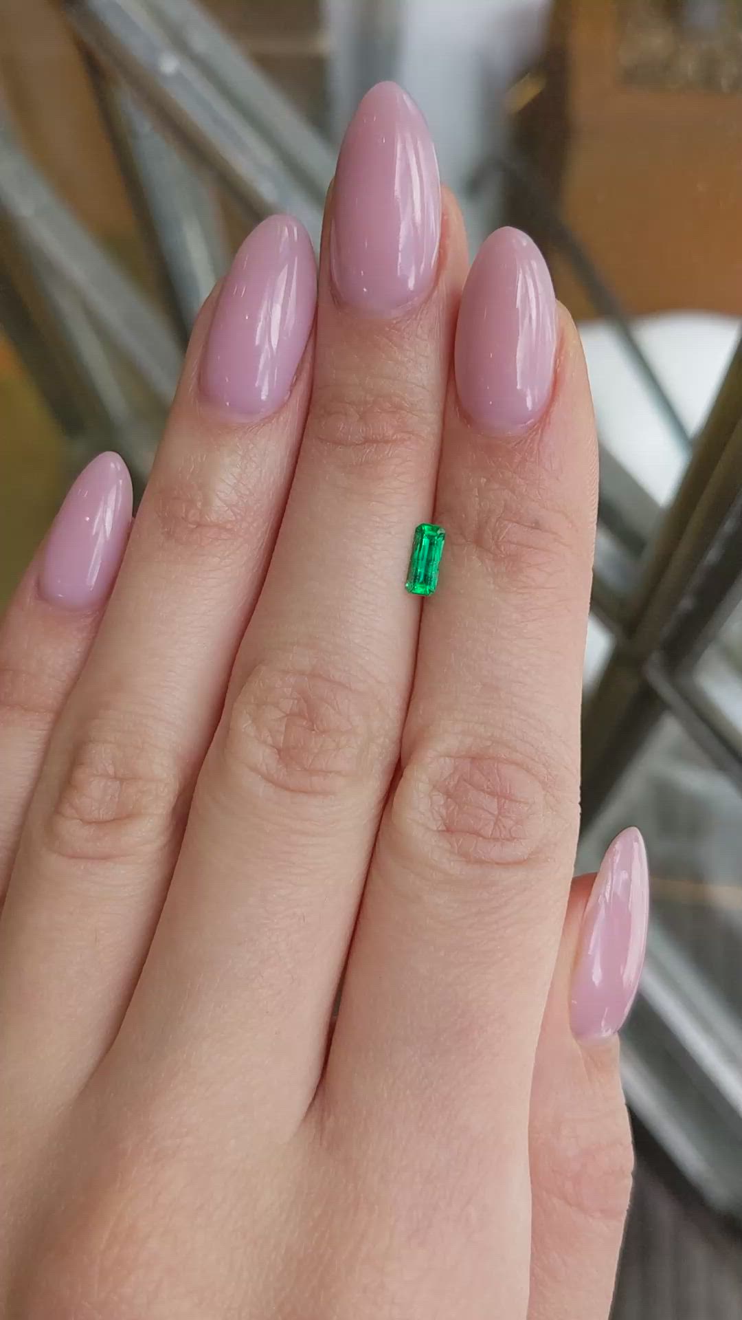 0.37 Ct. Emerald from Colombia Size Video