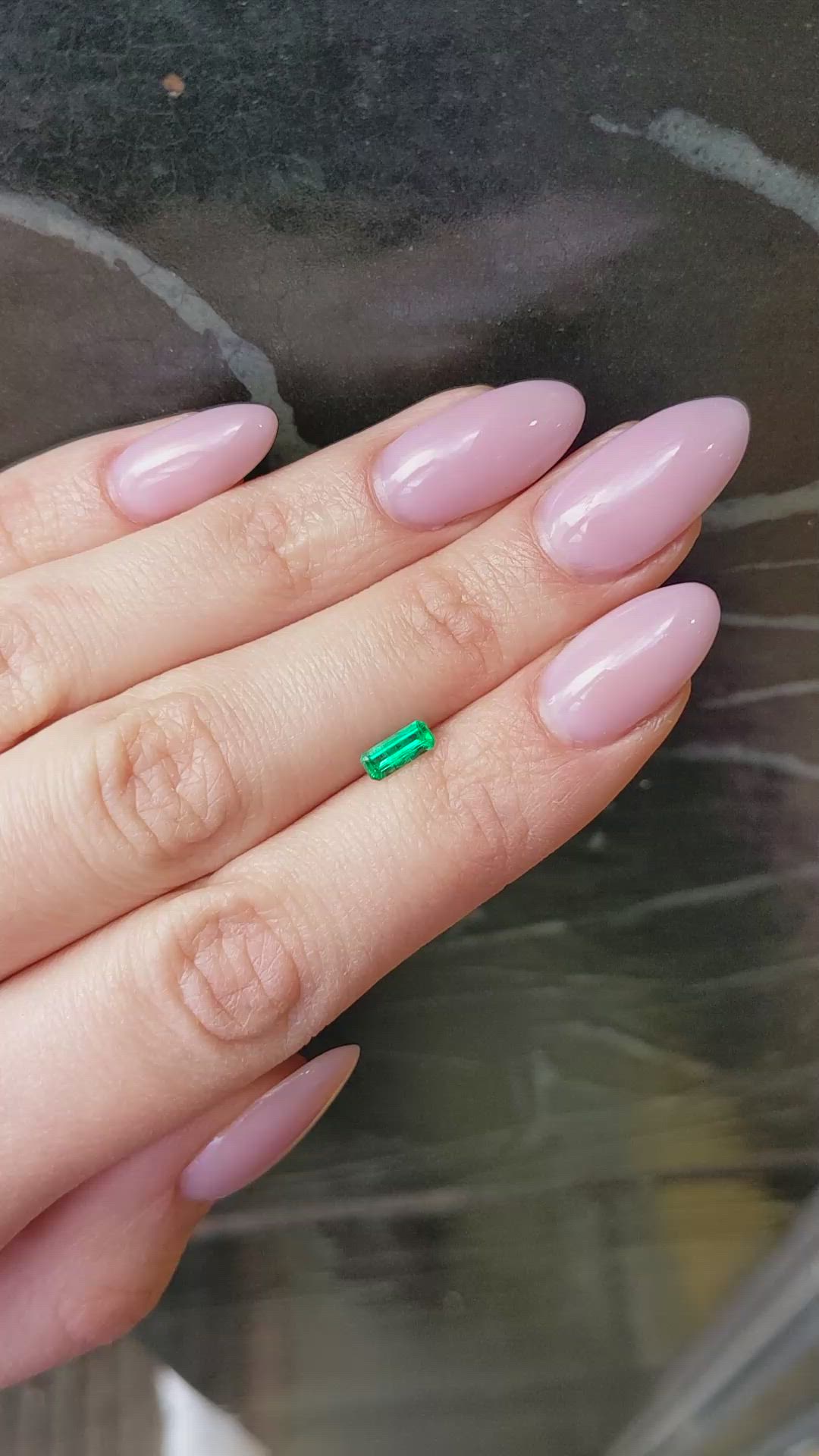 0.37 Ct. Emerald from Colombia Size Video
