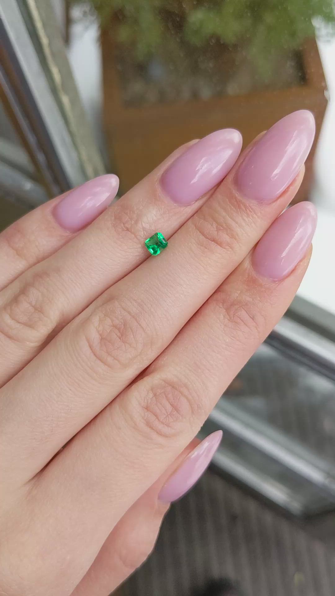 0.40 Ct. Emerald from Afghanistan Size Video