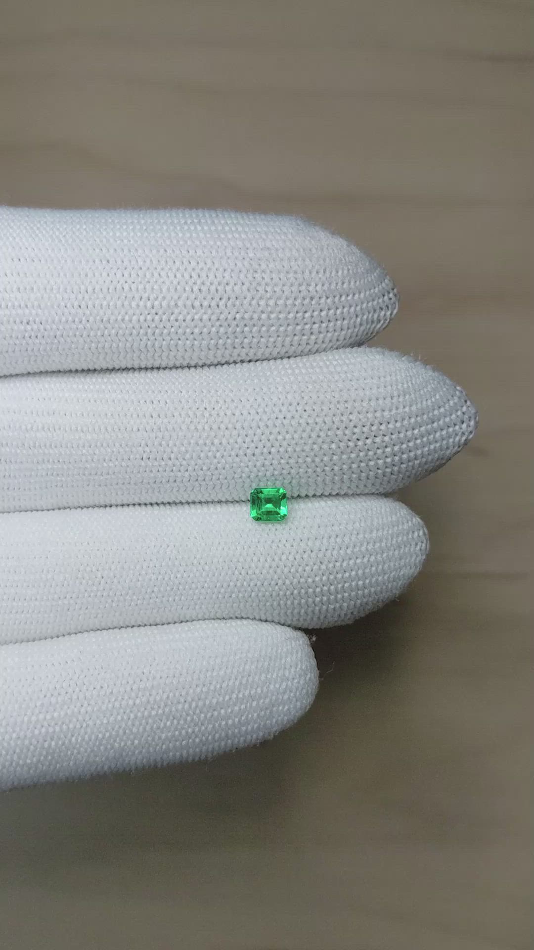 0.40 Ct. Emerald from Afghanistan Size Video