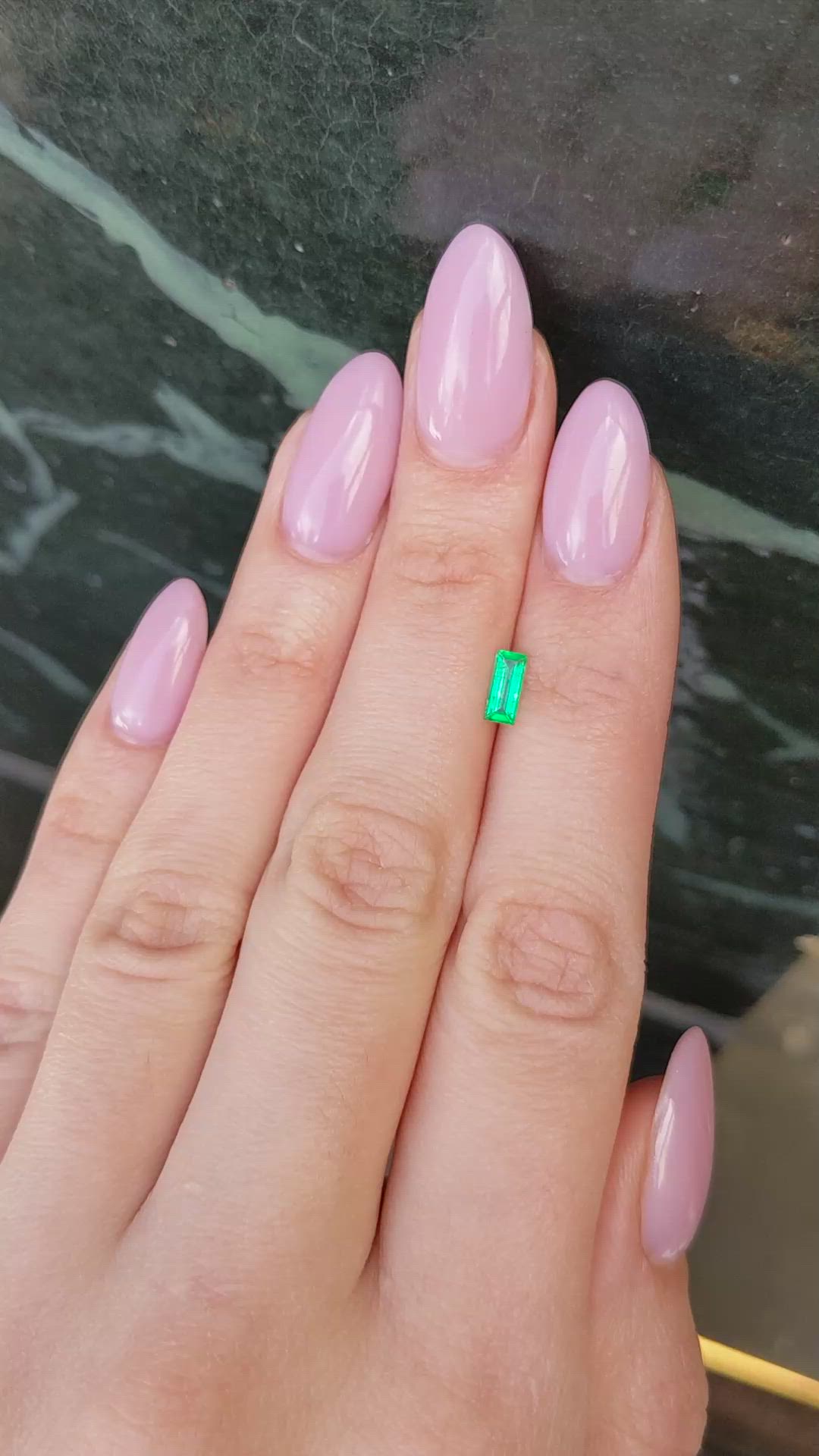 0.33 Ct. Emerald from Afghanistan Size Video