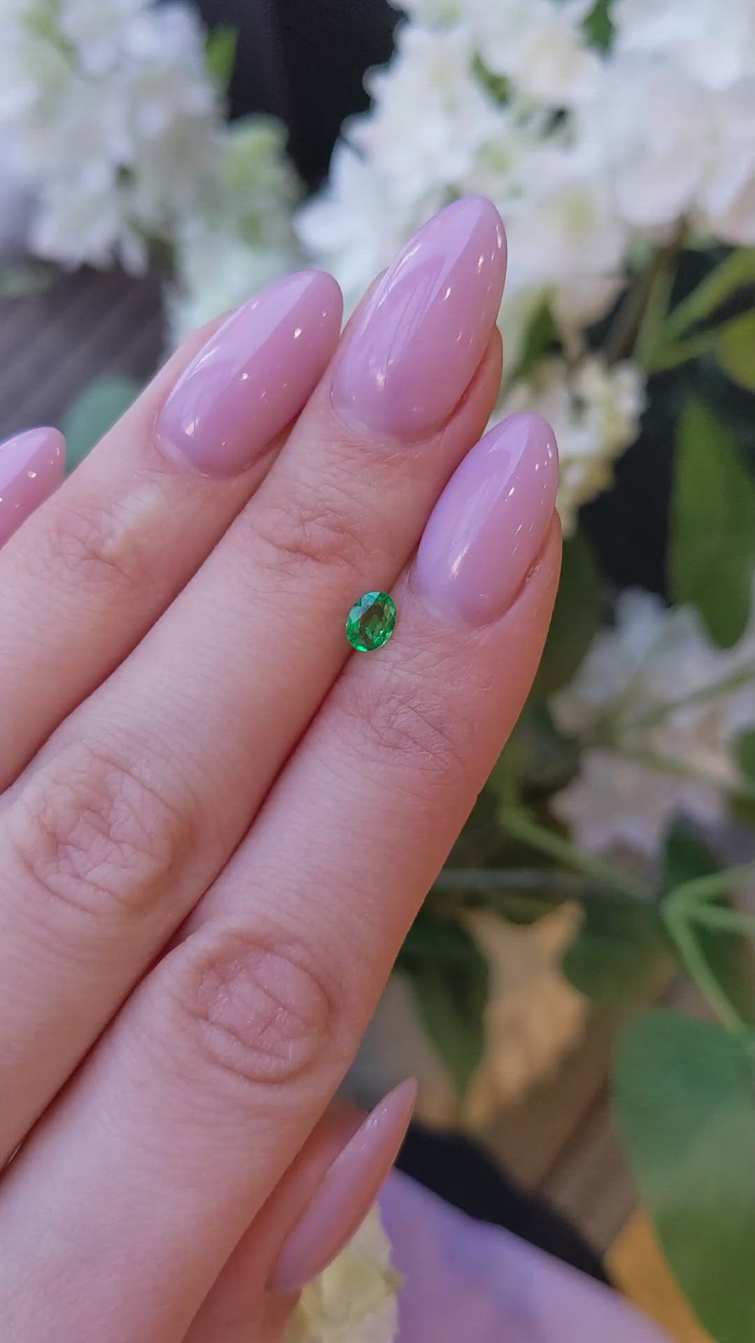 0.28 Ct. Emerald from Afghanistan Size Video