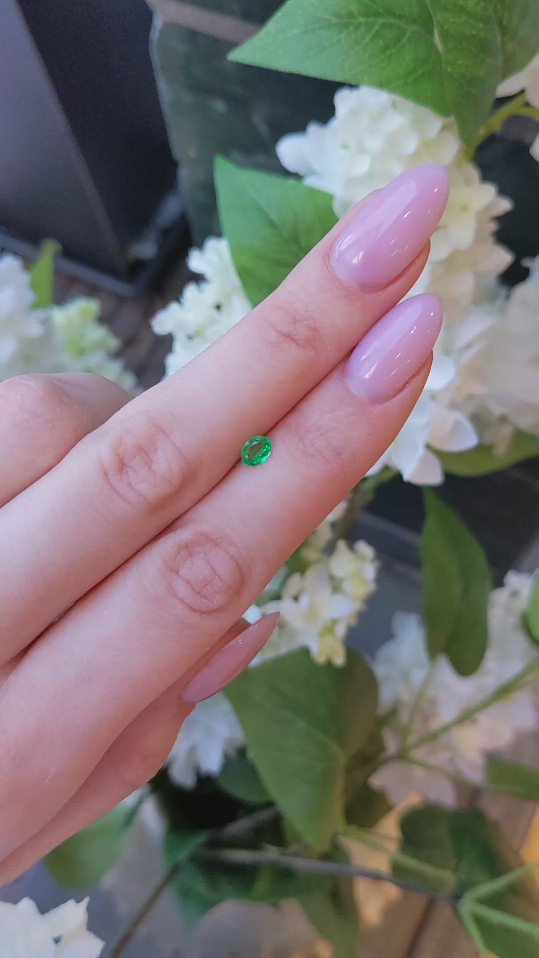 0.28 Ct. Emerald from Afghanistan Size Video