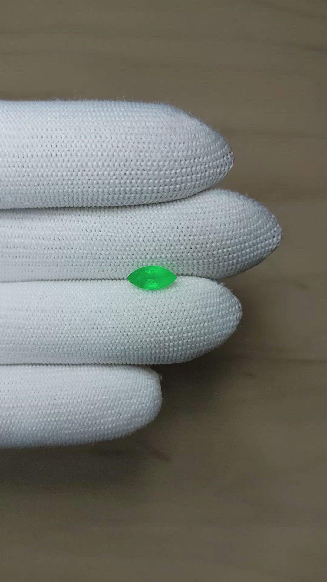 0.85 Ct. Emerald from Afghanistan Size Video