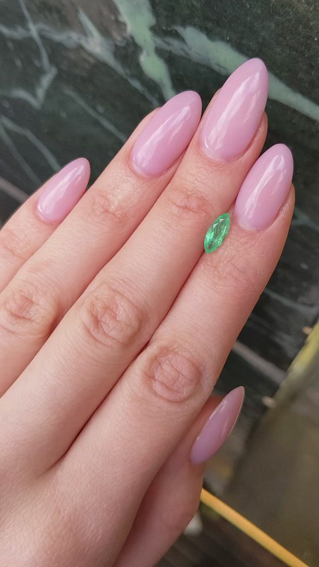 0.77 Ct. Emerald from Afghanistan Size Video