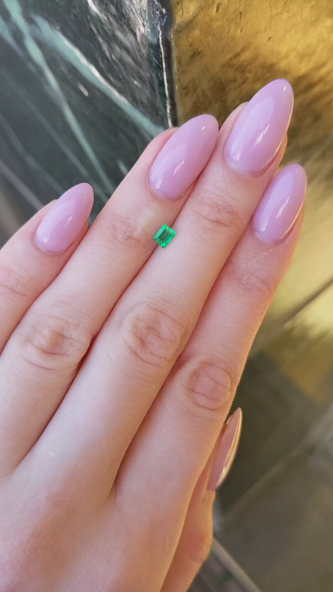 0.35 Ct. Emerald from Afghanistan Size Video
