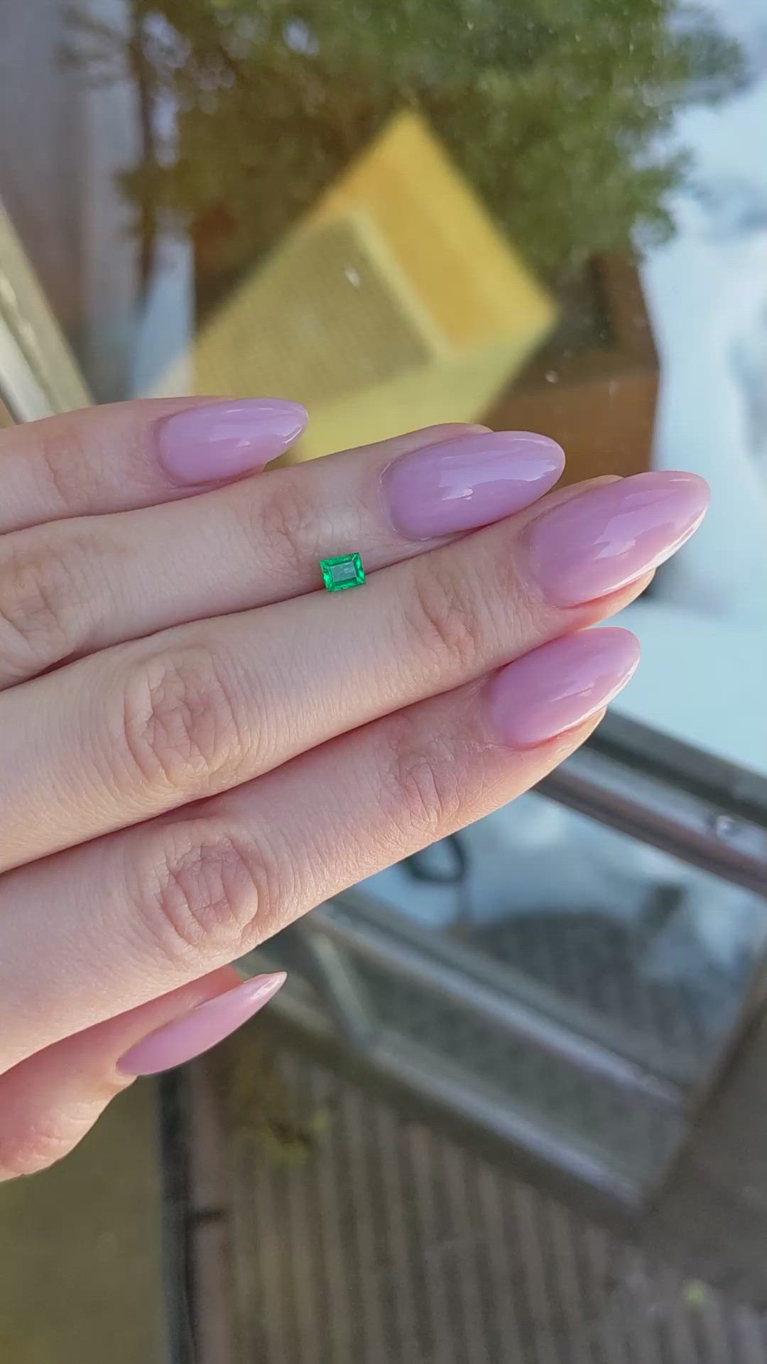 0.35 Ct. Emerald from Afghanistan Size Video