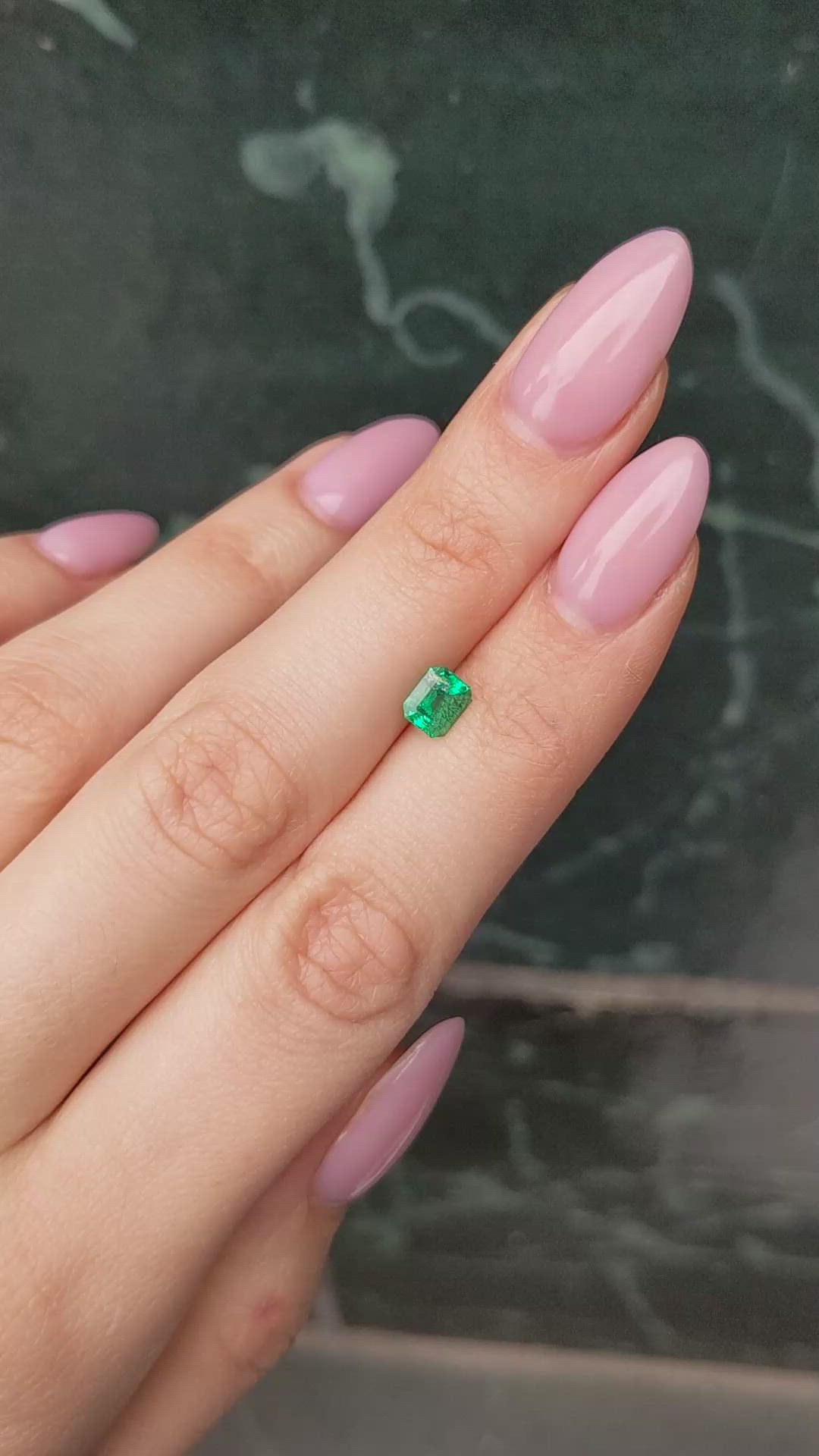 0.83 Ct. Emerald from Russia Size Video