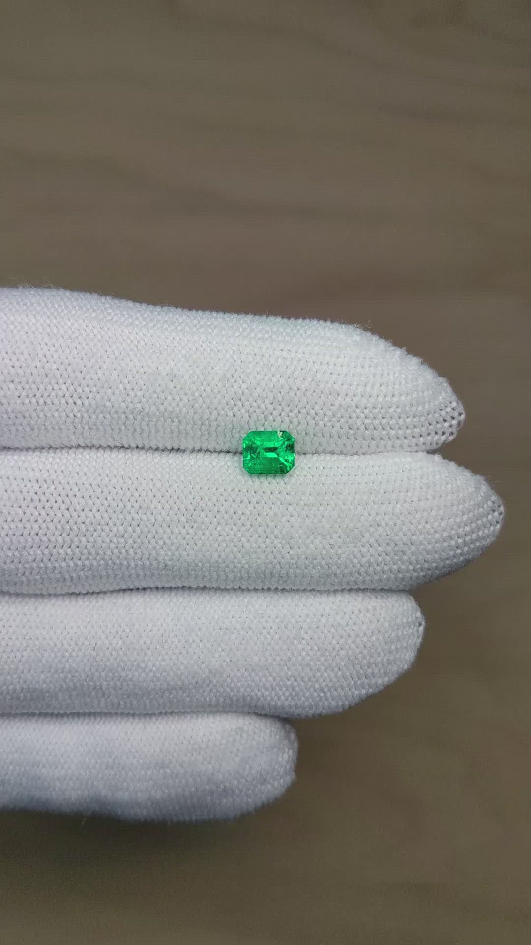 0.83 Ct. Emerald from Russia Size Video