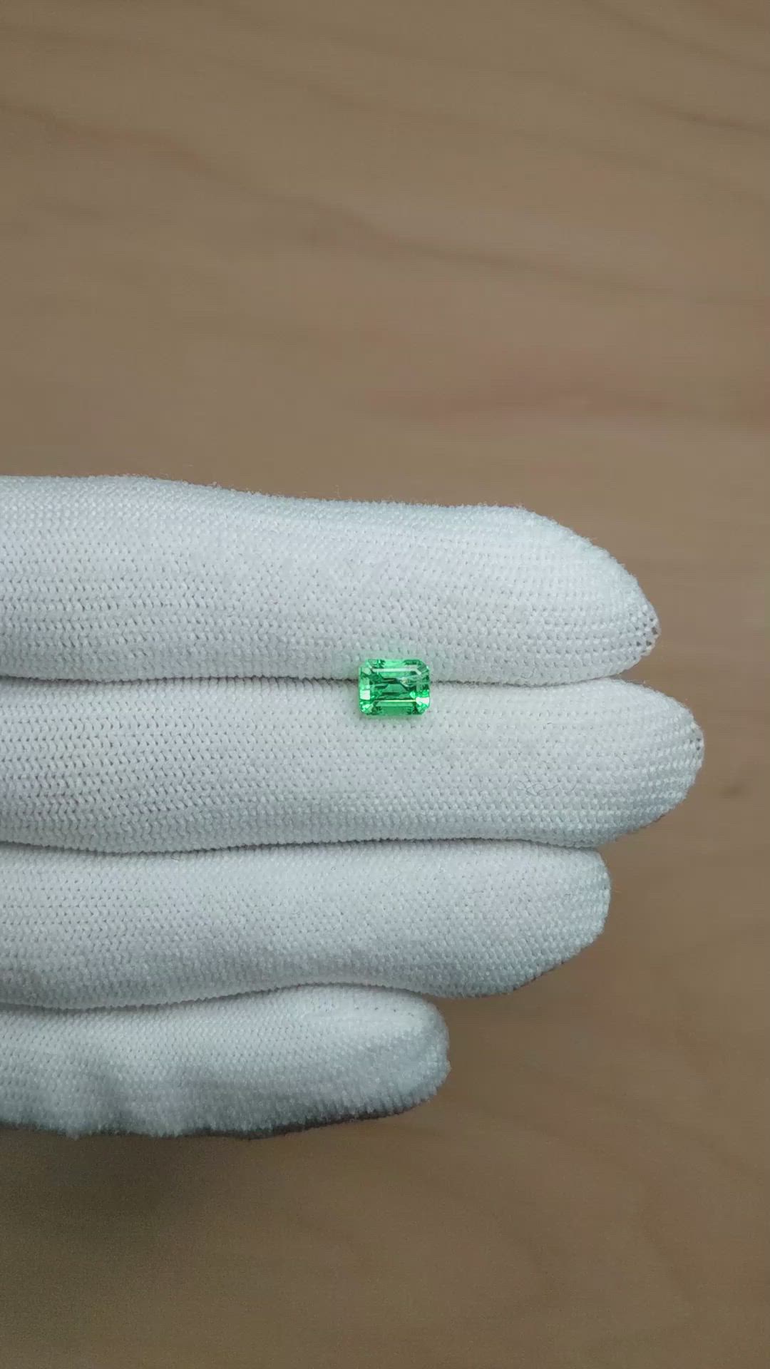 1.03 Ct. Emerald from Russia Size Video