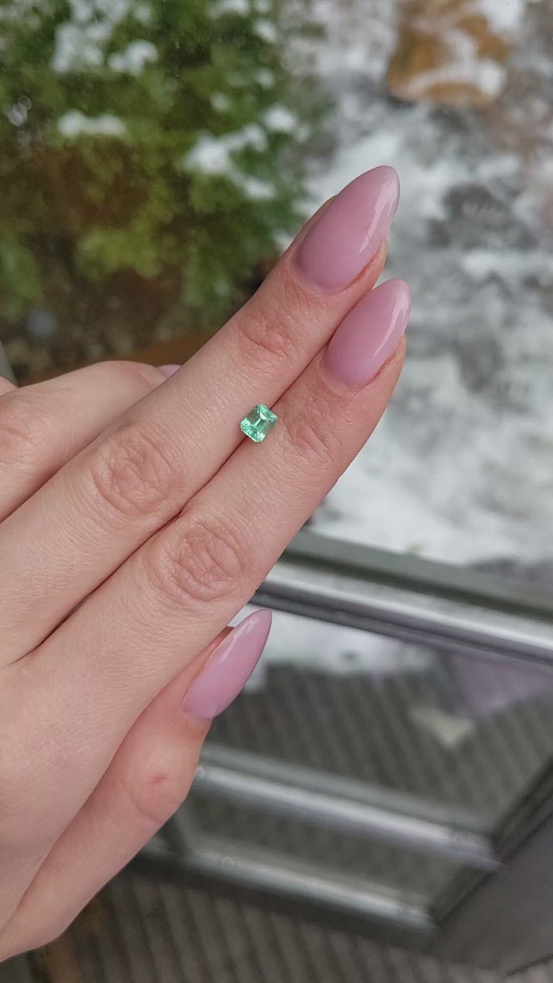 0.58 Ct. Emerald from Russia Size Video
