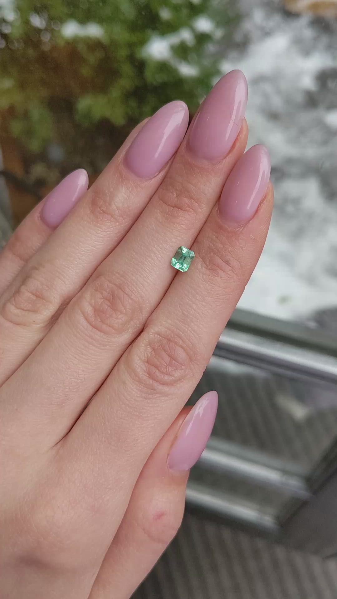 0.58 Ct. Emerald from Russia Size Video