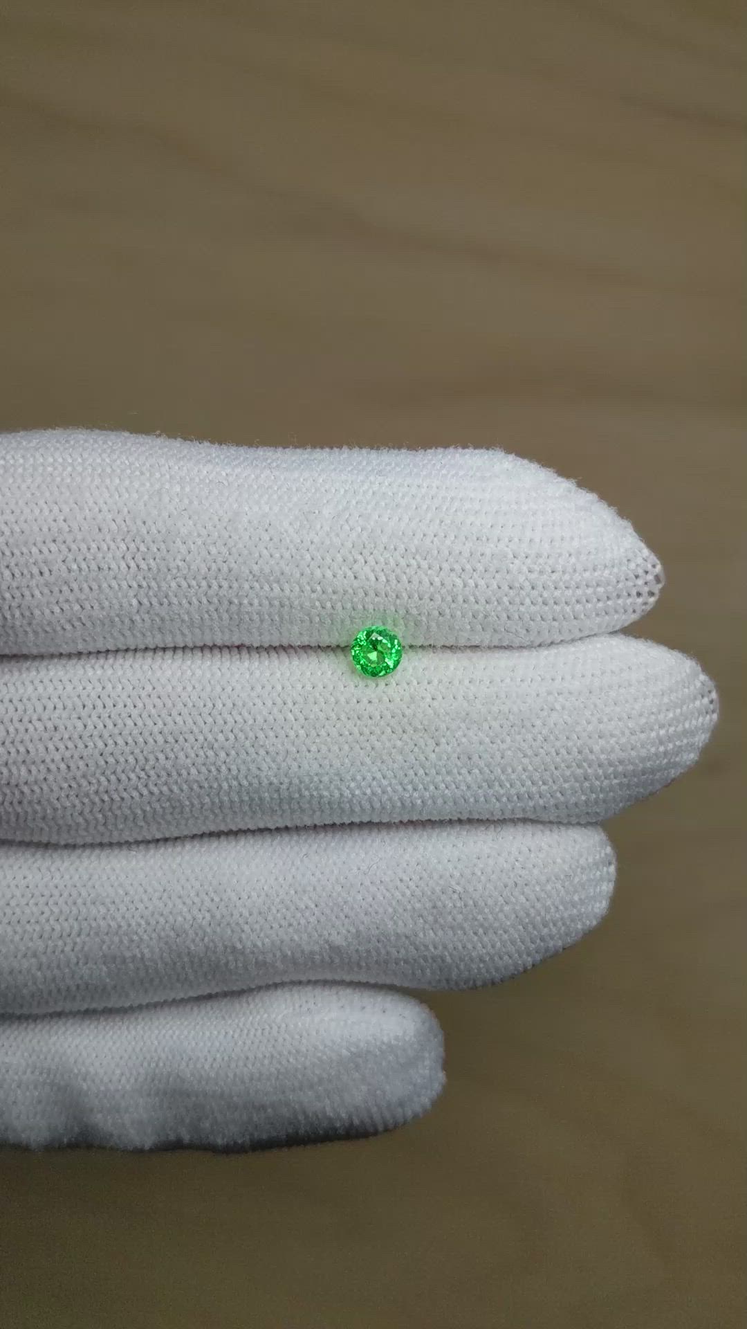 0.26 Ct. Emerald from Russia Size Video