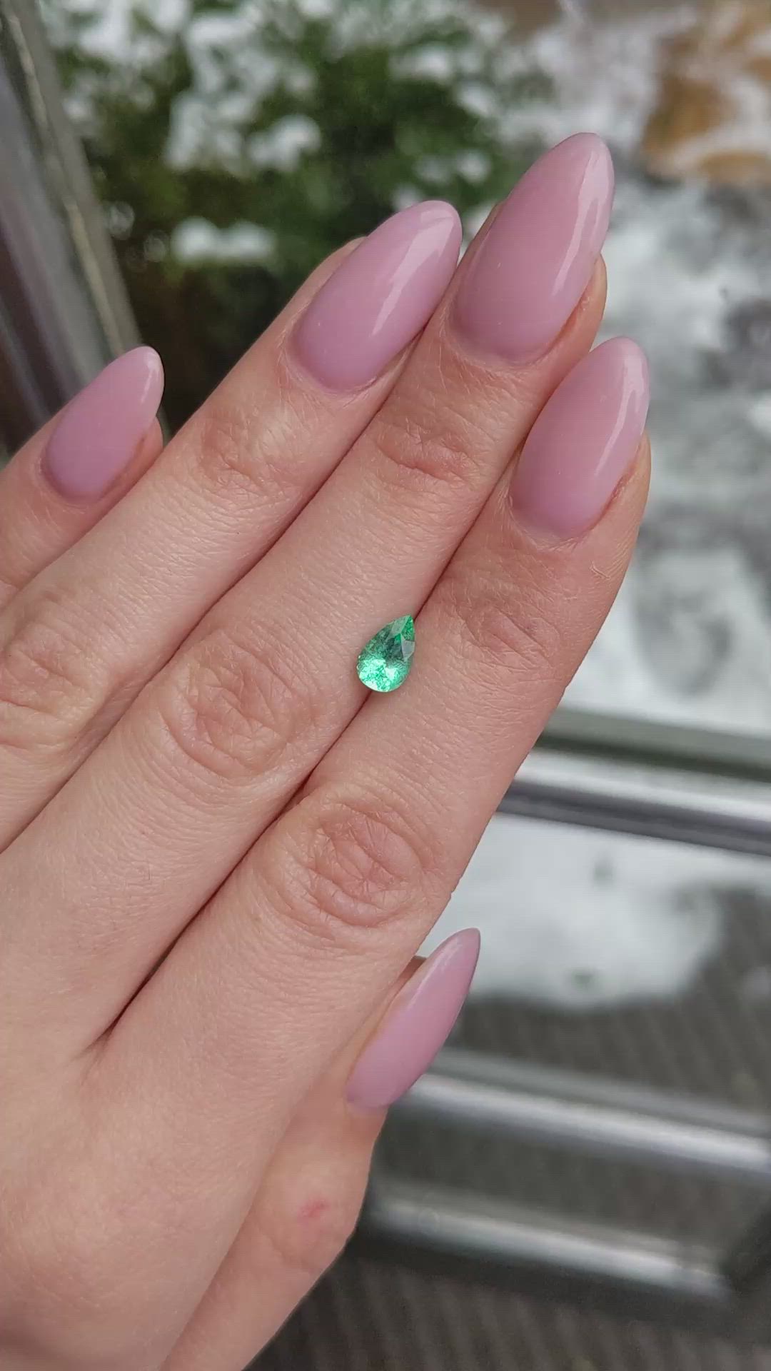 0.81 Ct. Emerald from Russia Size Video