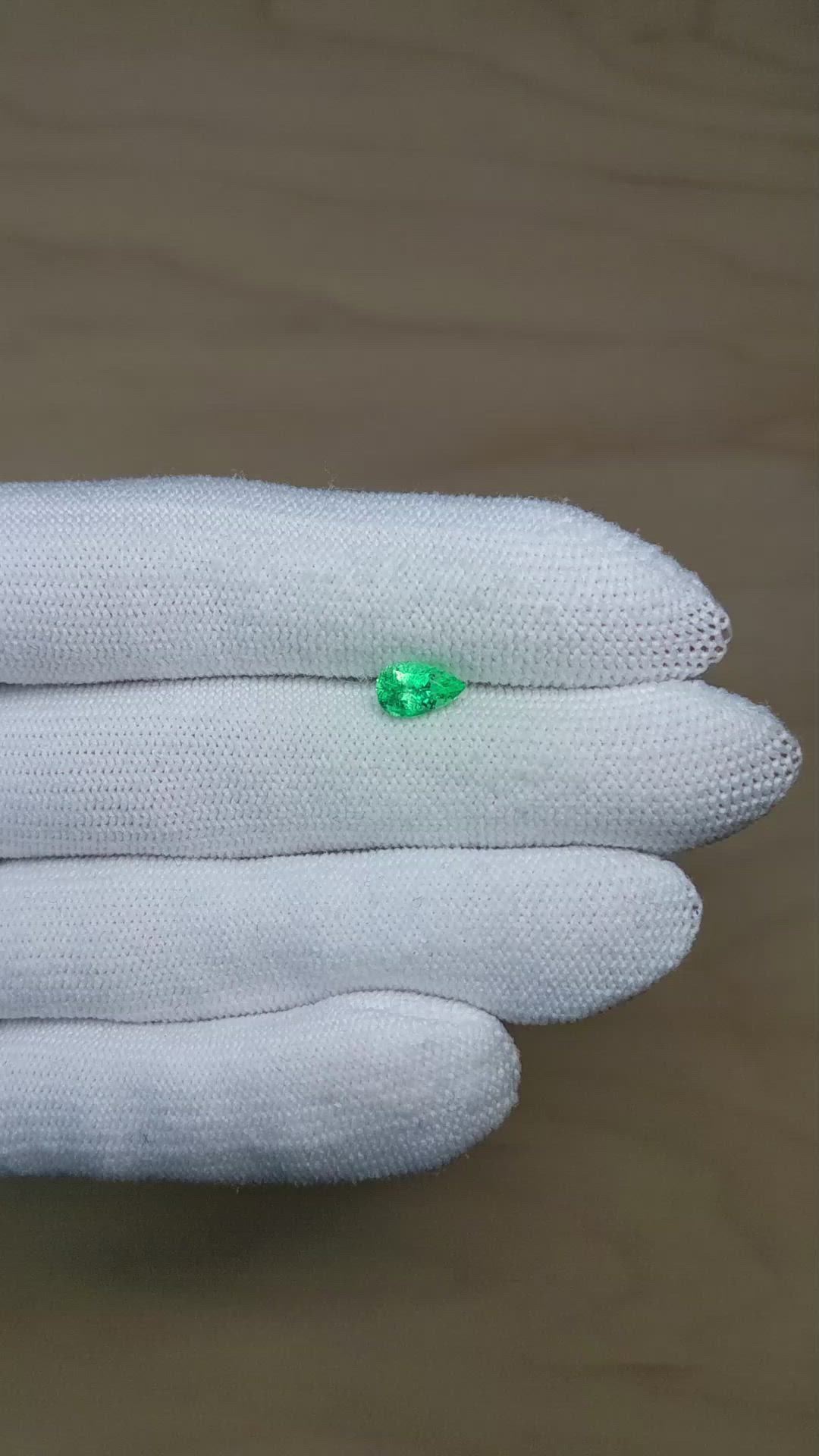 0.81 Ct. Emerald from Russia Size Video