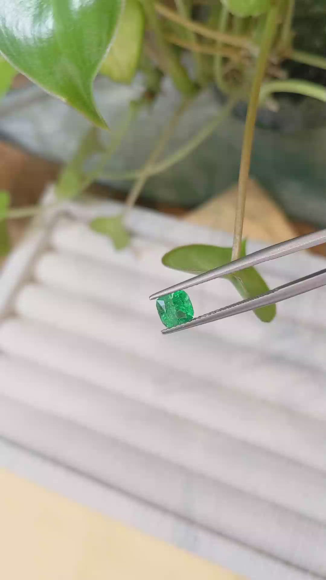 0.72 Ct. Emerald from Afghanistan Size Video