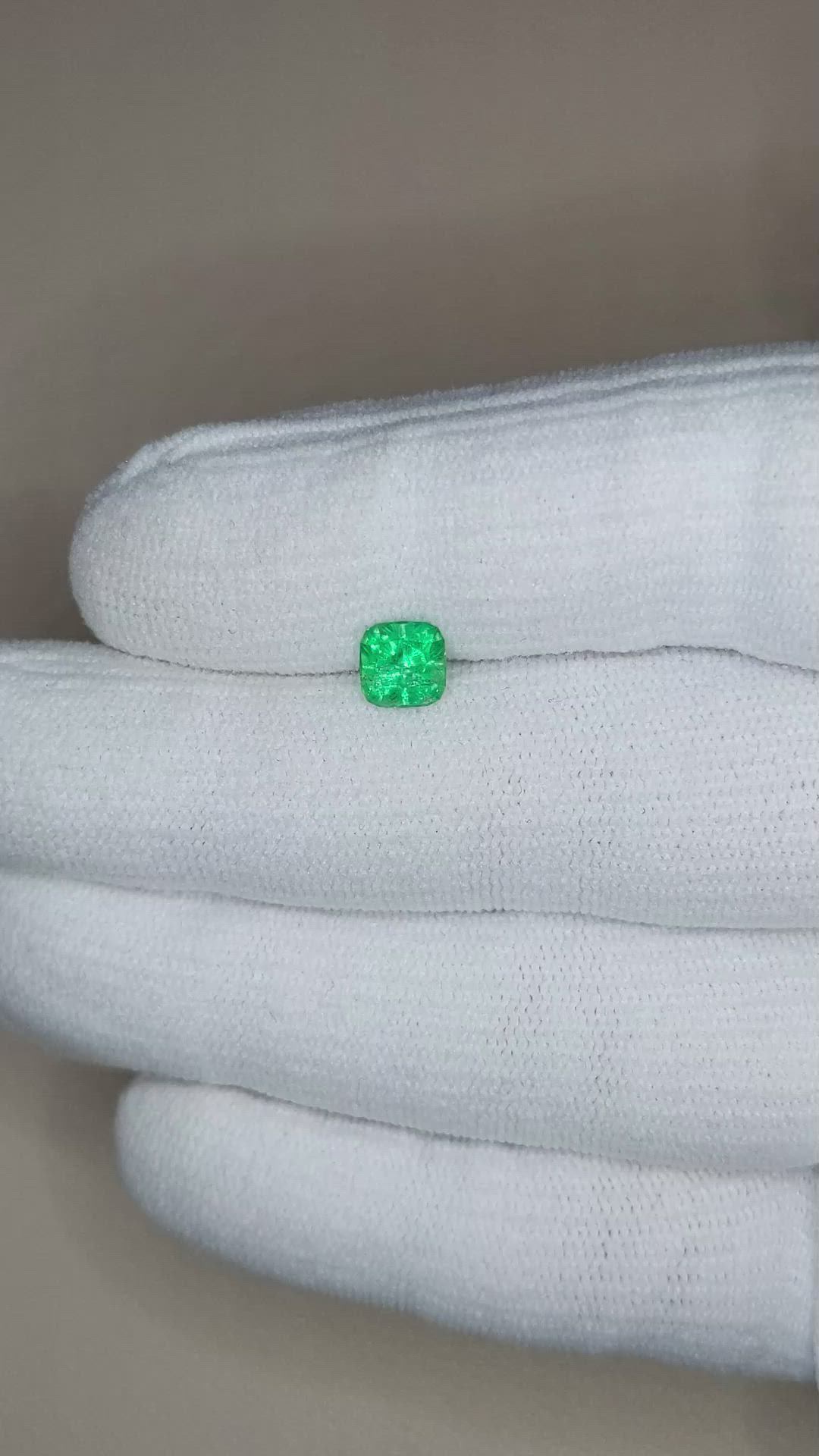 0.72 Ct. Emerald from Afghanistan Size Video