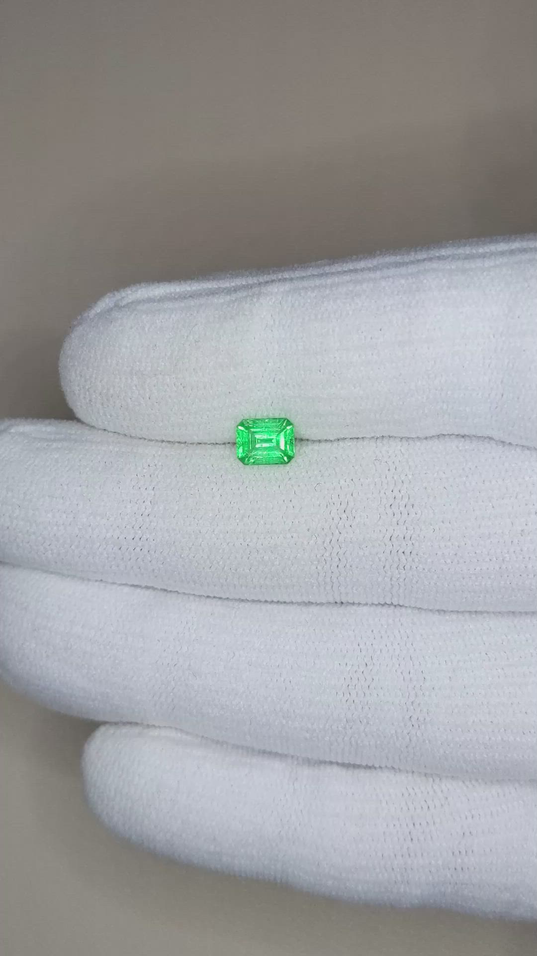 0.68 Ct. Emerald from Afghanistan Size Video