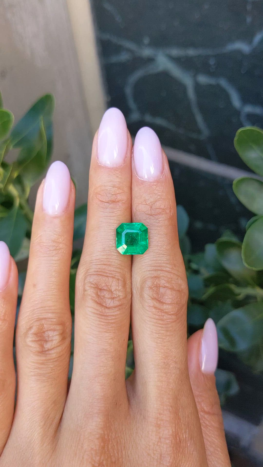 3.41 Ct. Emerald from Zambia Size Video