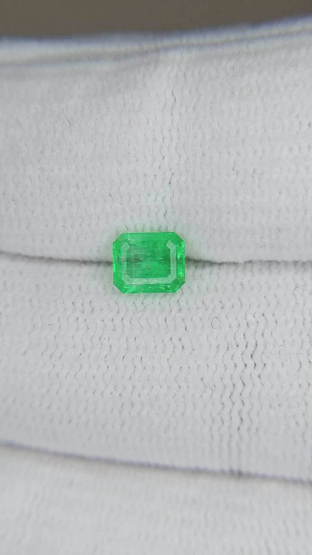 0.55 Ct. Emerald from Afghanistan Size Video