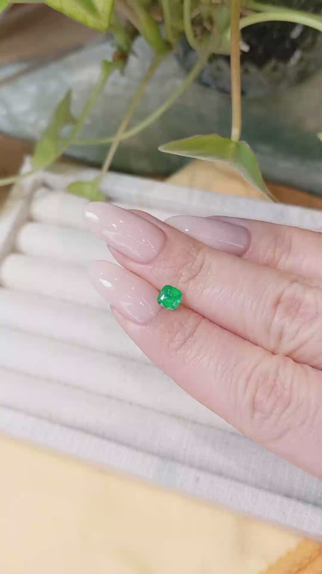 0.50 Ct. Emerald from Afghanistan Size Video