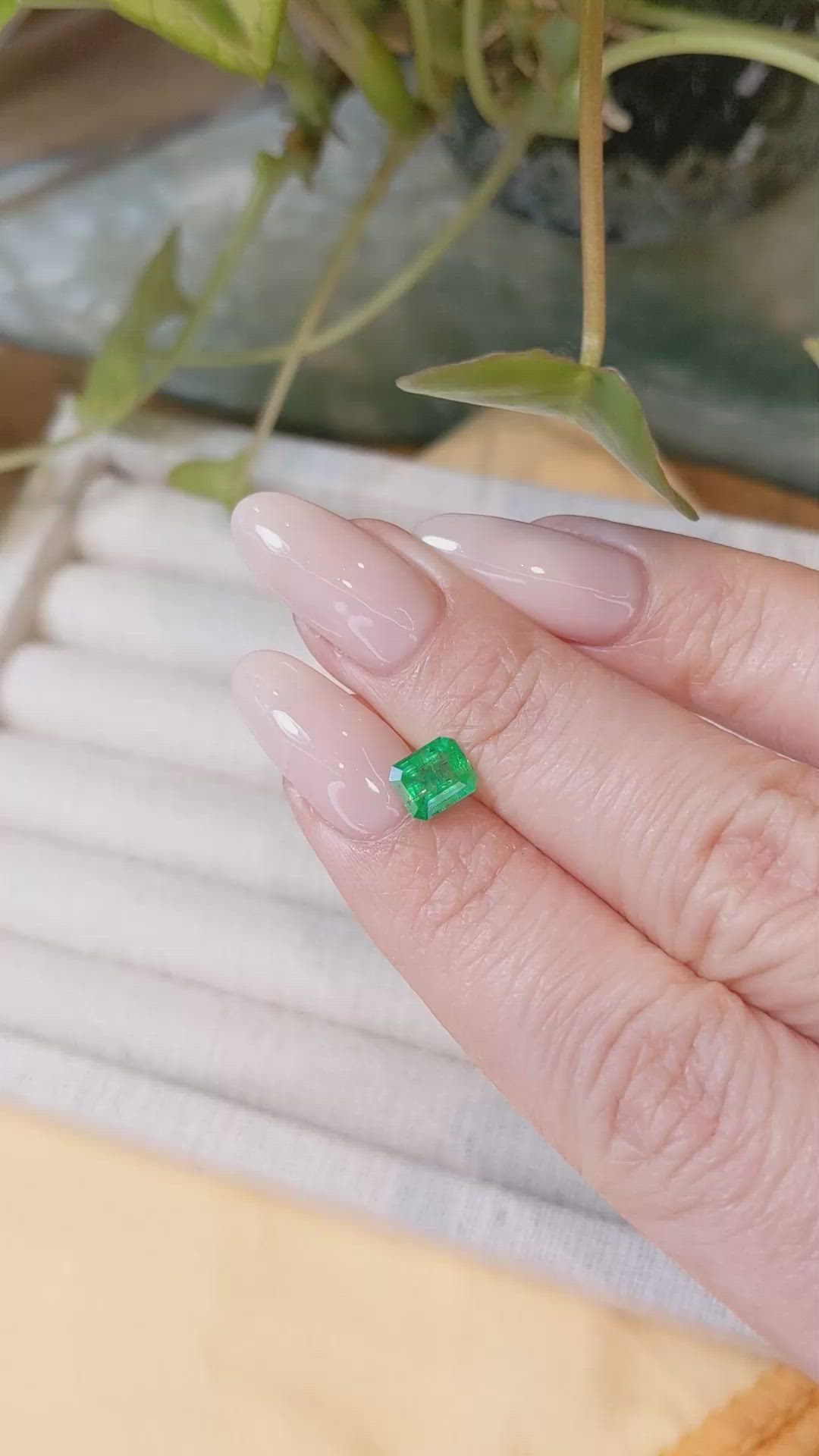 0.85 Ct. Emerald from Afghanistan Size Video