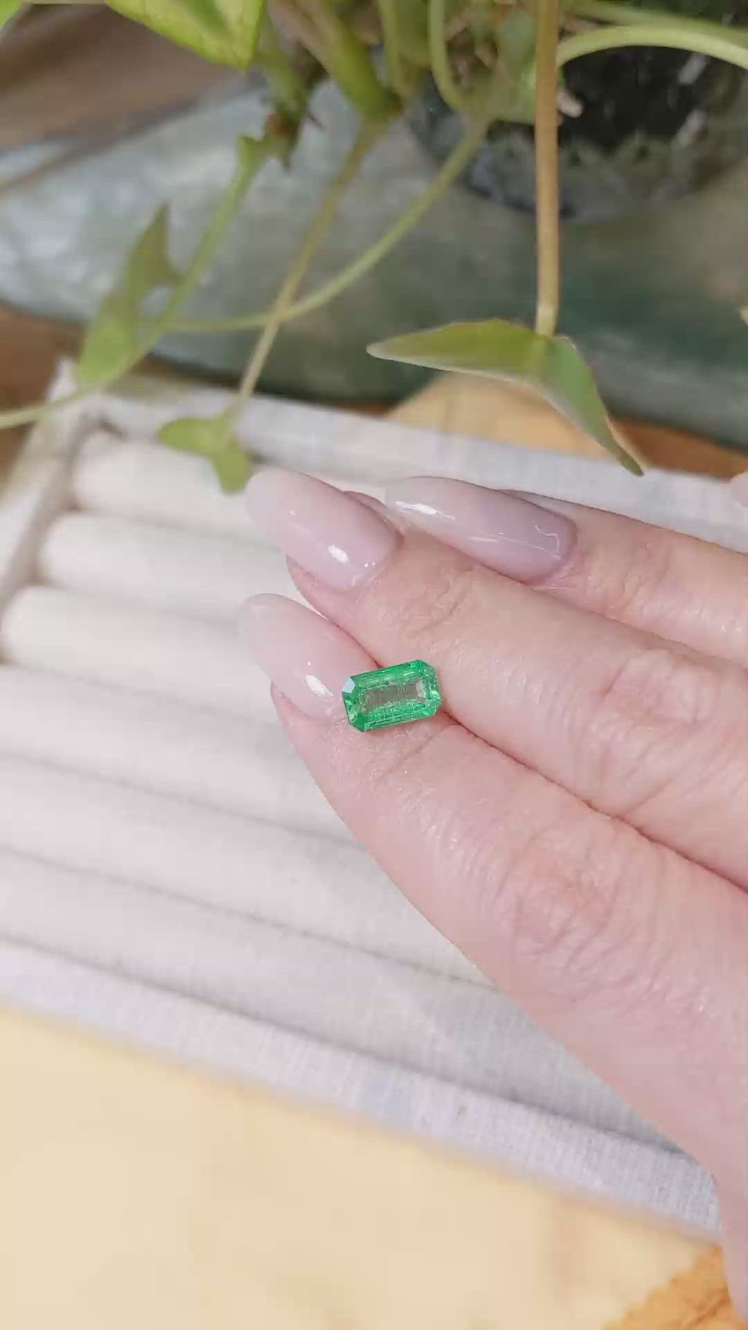 1.53 Ct. Emerald from Afghanistan Size Video