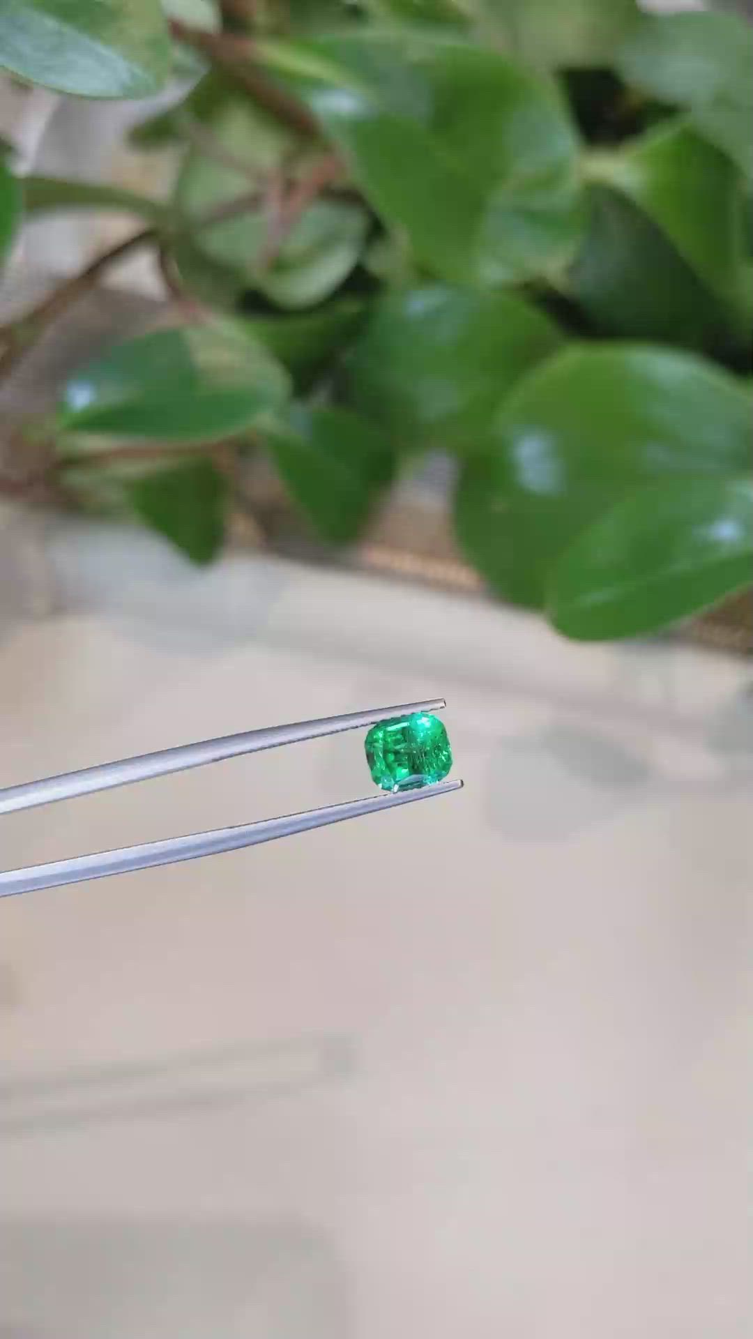 1.52 Ct. Emerald from Afghanistan Size Video