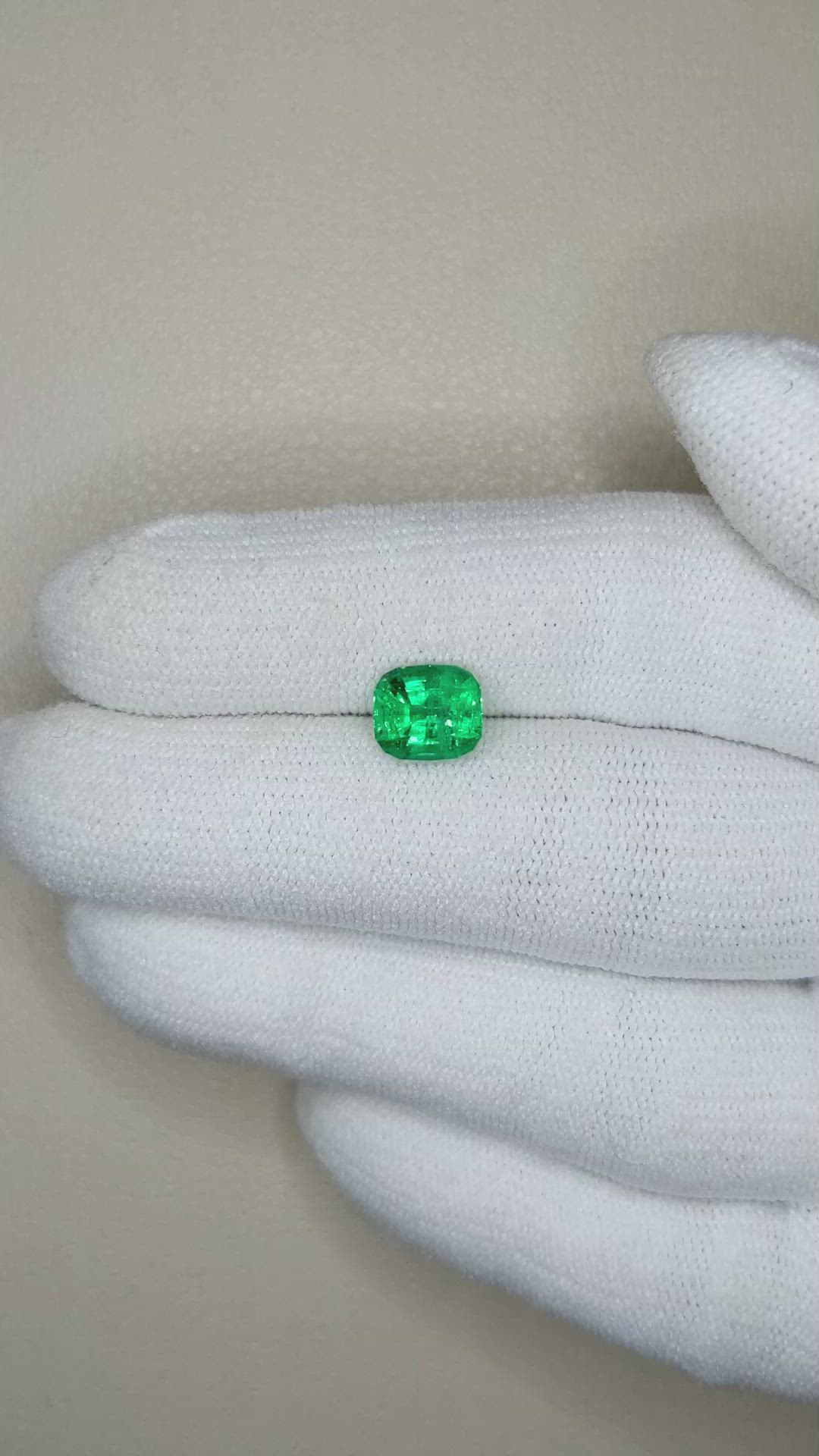 1.52 Ct. Emerald from Afghanistan Size Video