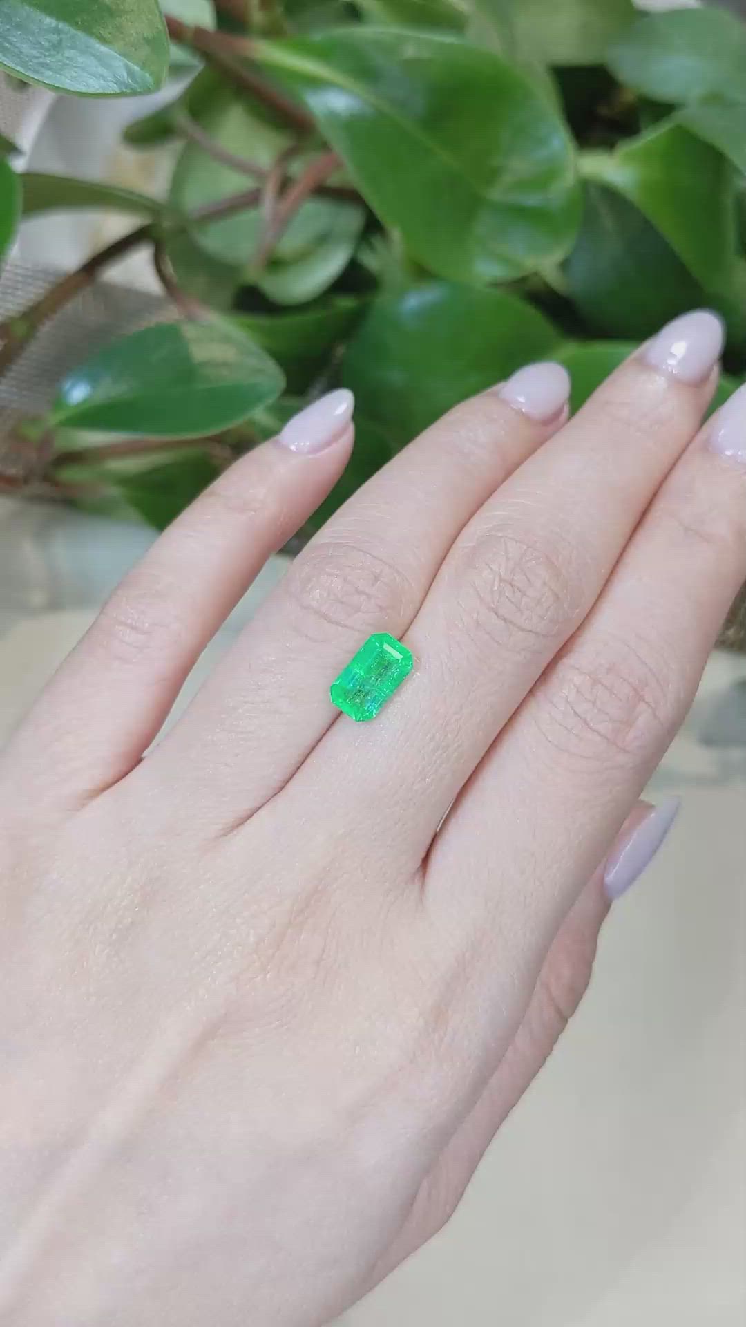 1.99 Ct. Emerald from Afghanistan Size Video
