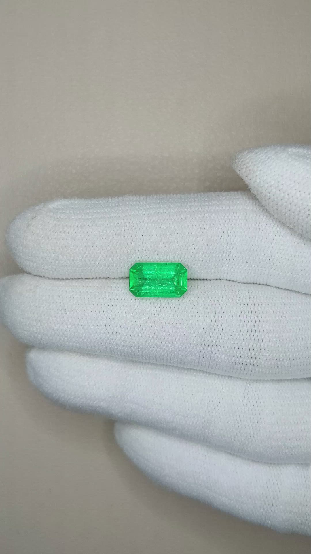 1.99 Ct. Emerald from Afghanistan Size Video