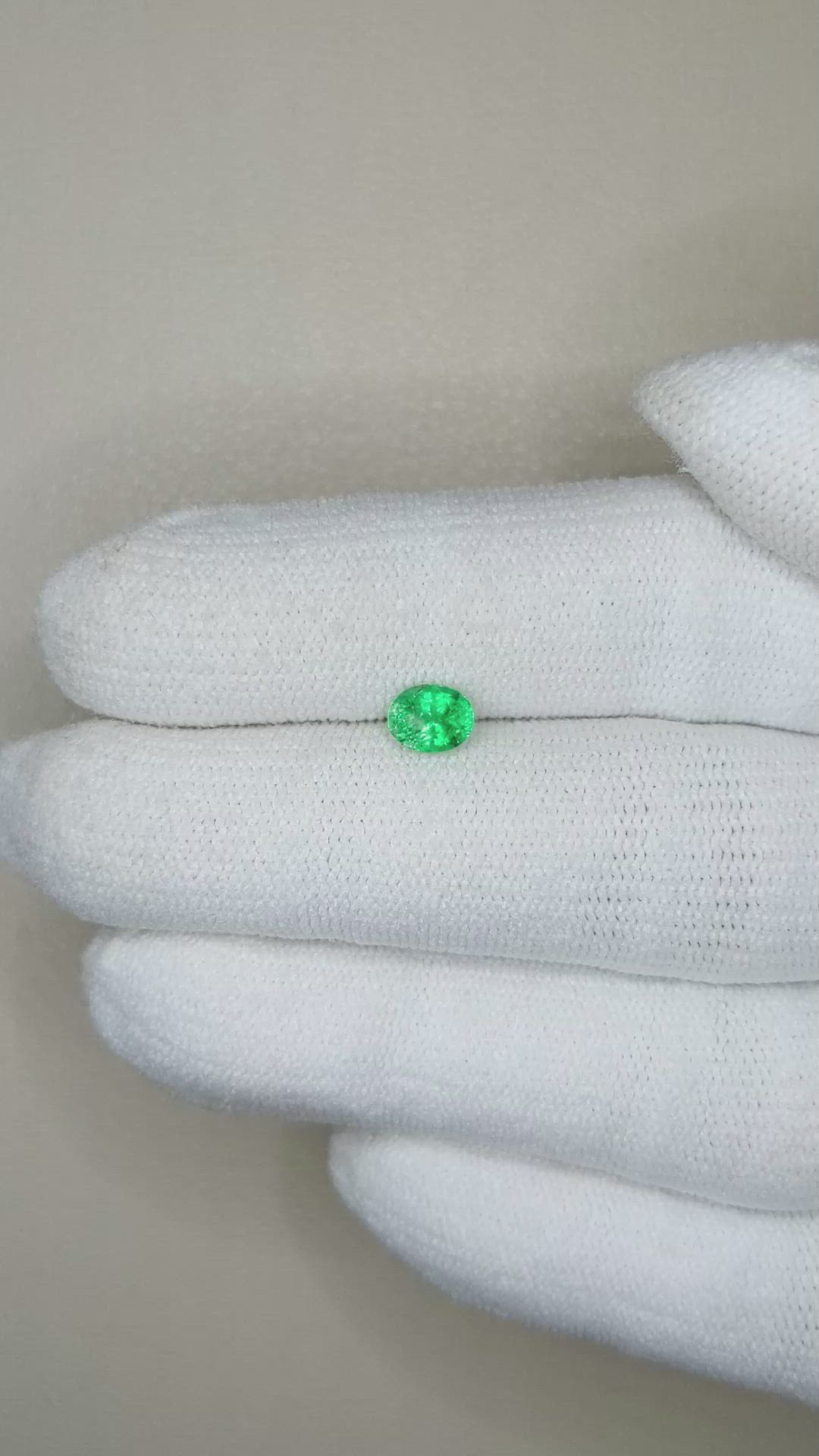 0.48 Ct. Emerald from Afghanistan Size Video