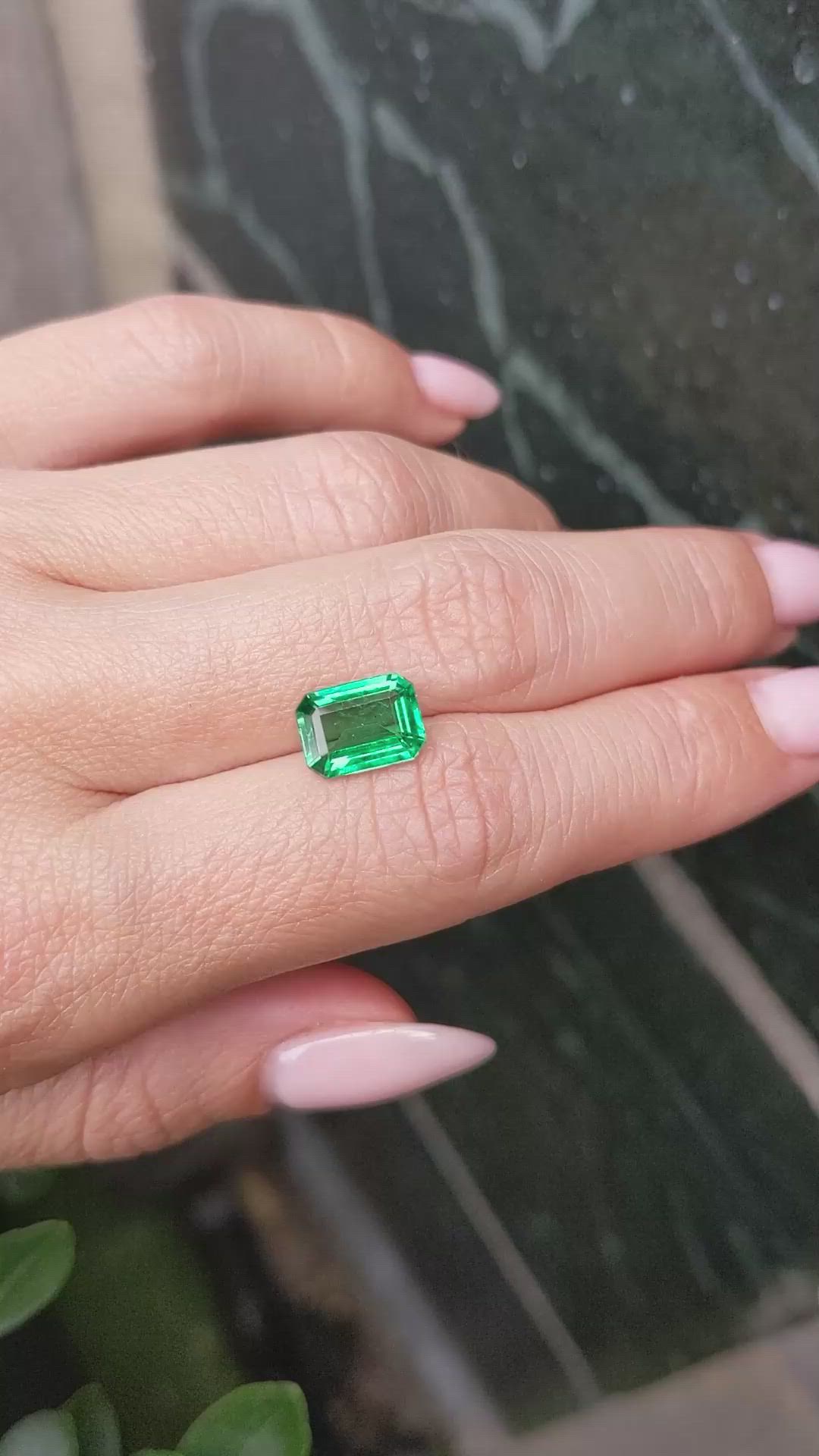 2.42 Ct. Emerald from Zambia Size Video