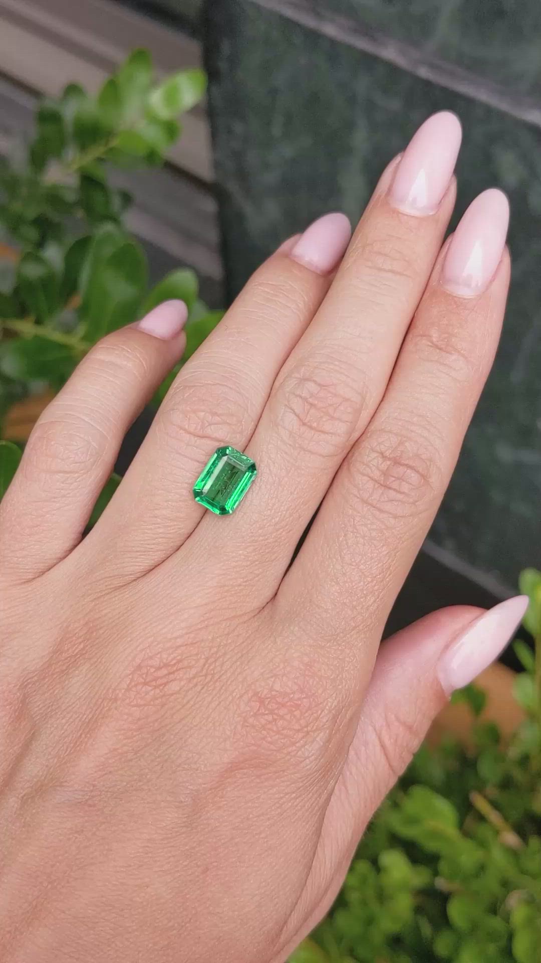 2.42 Ct. Emerald from Zambia Size Video