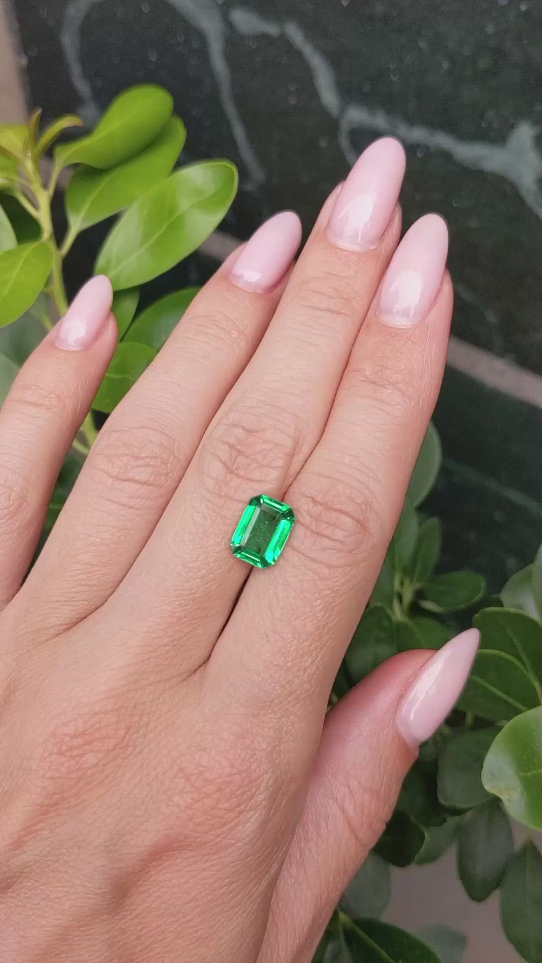 2.42 Ct. Emerald from Zambia Size Video