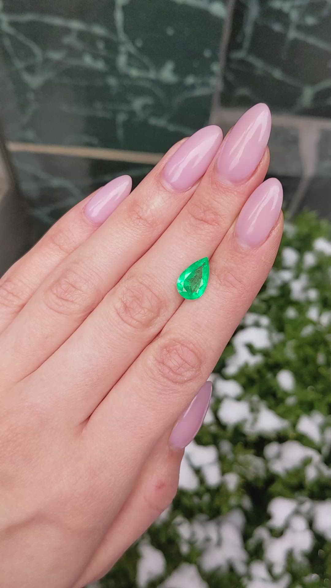 2.20 Ct. Emerald from Colombia Size Video