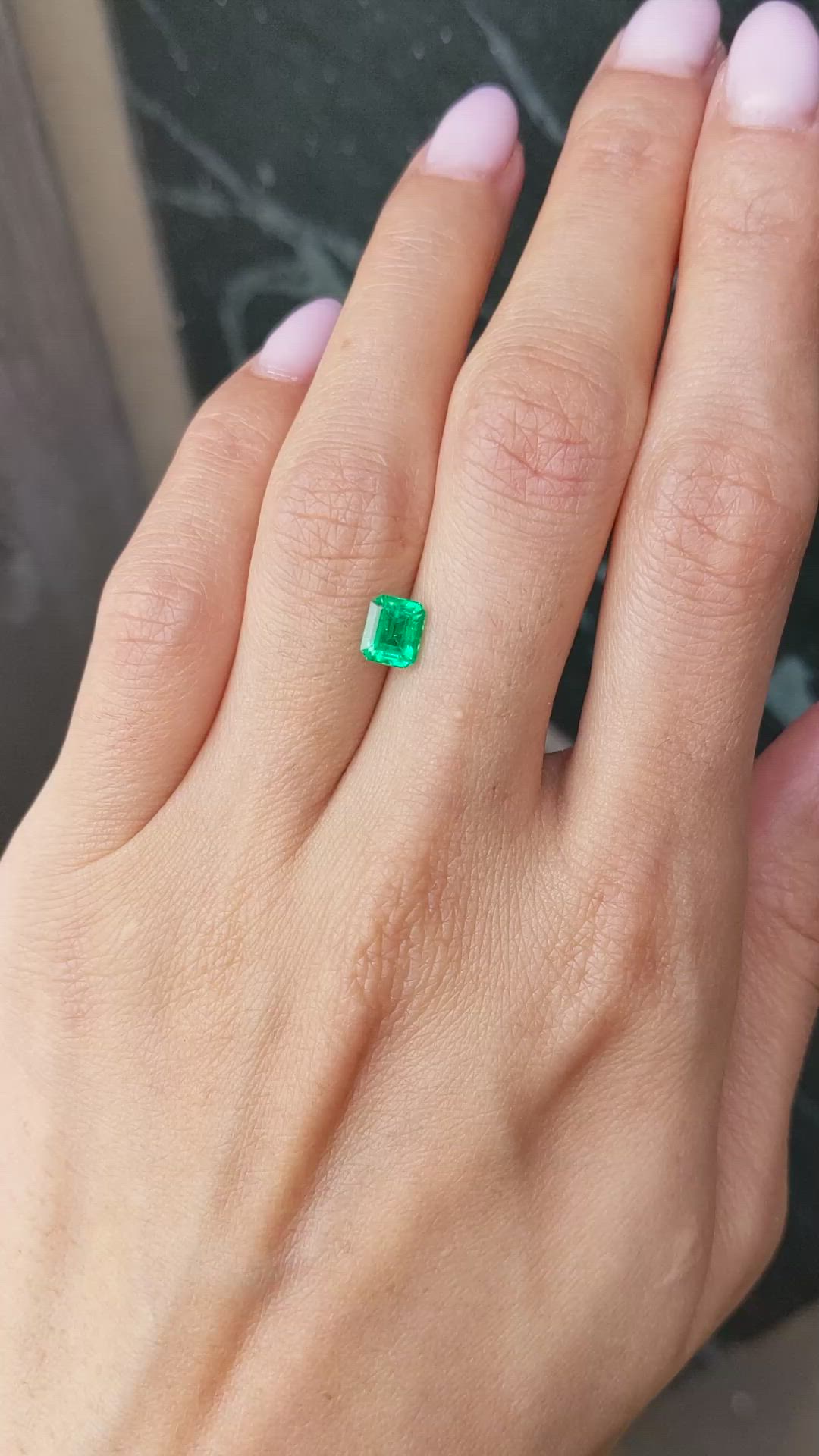 1.01 Ct. Emerald from Colombia Size Video