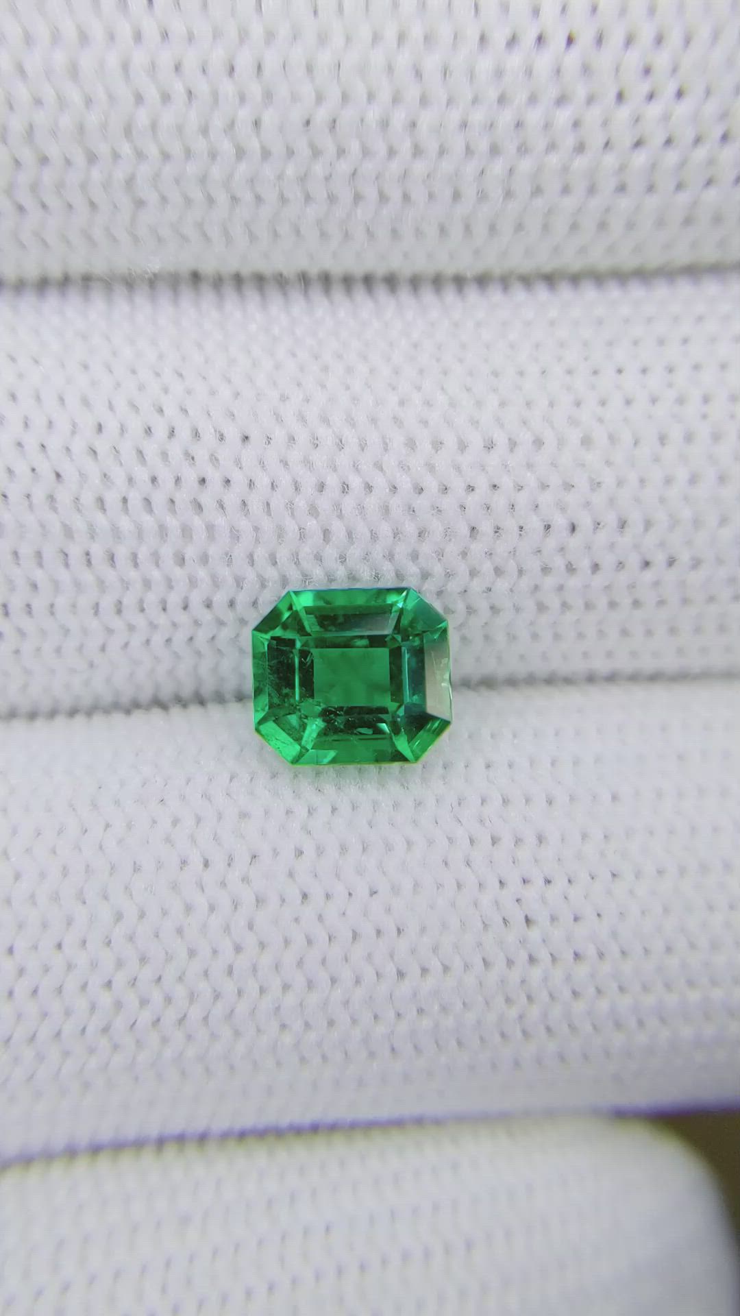 1.74 Ct. Emerald from Colombia Size Video