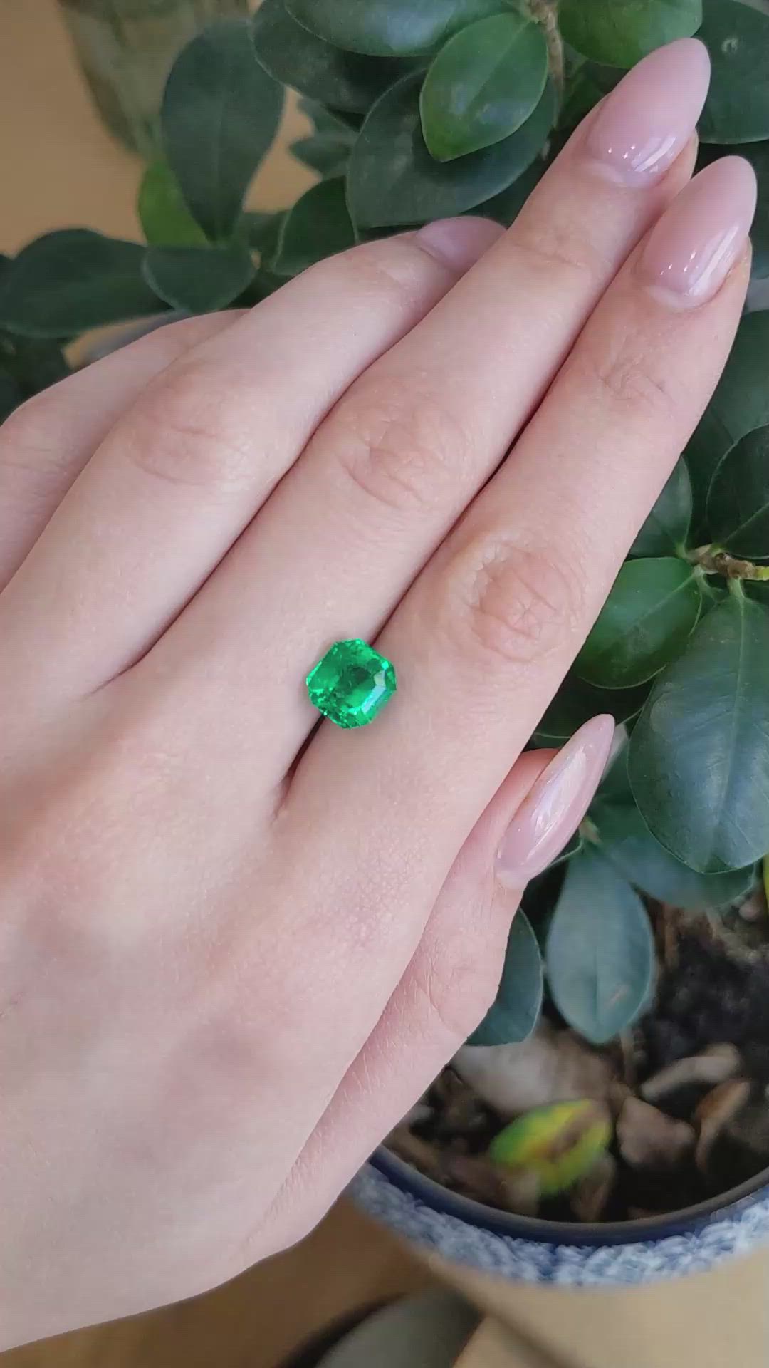 3.45 Ct. Emerald from Colombia Size Video