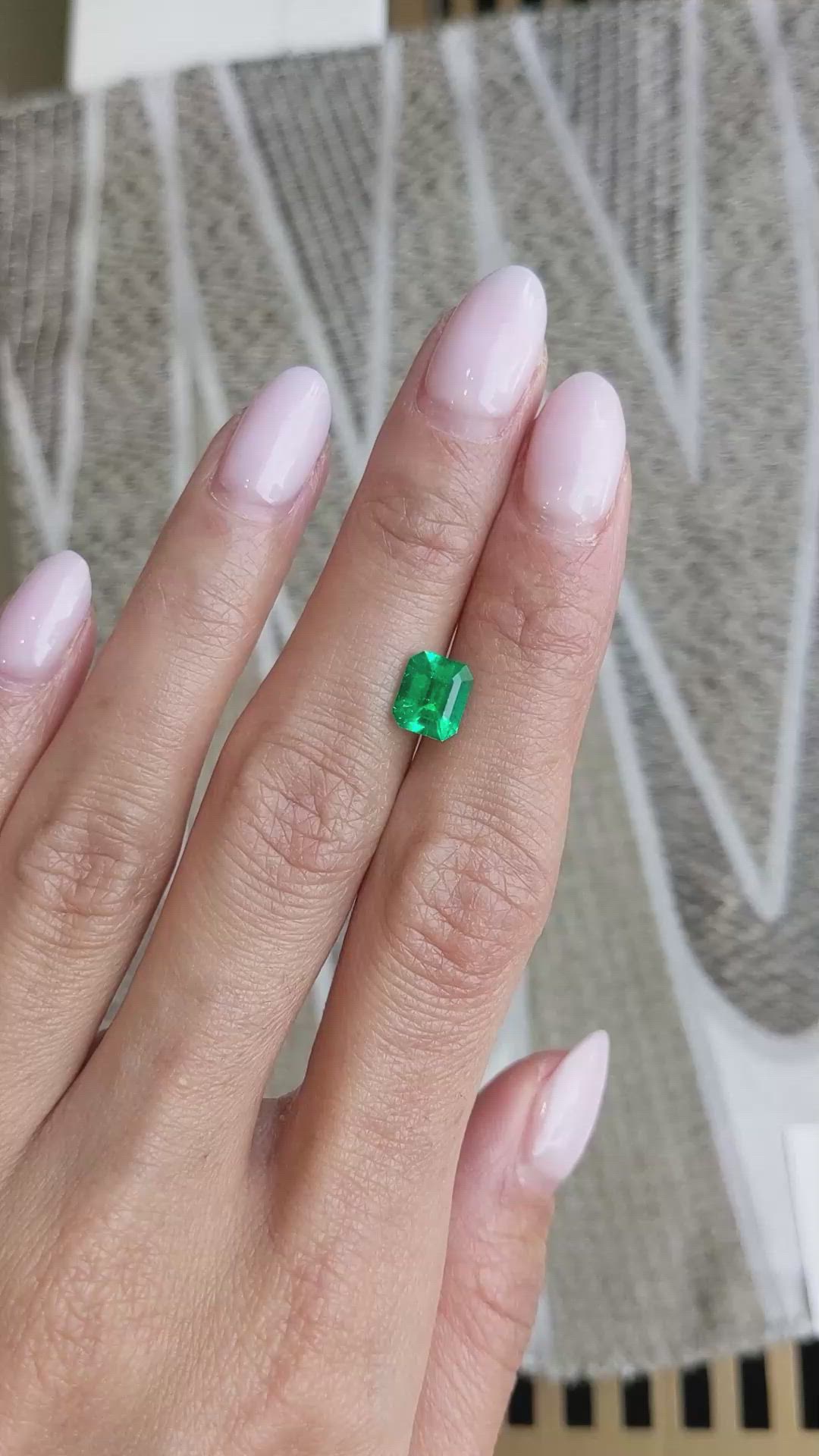 1.42 Ct. Emerald from Colombia Size Video