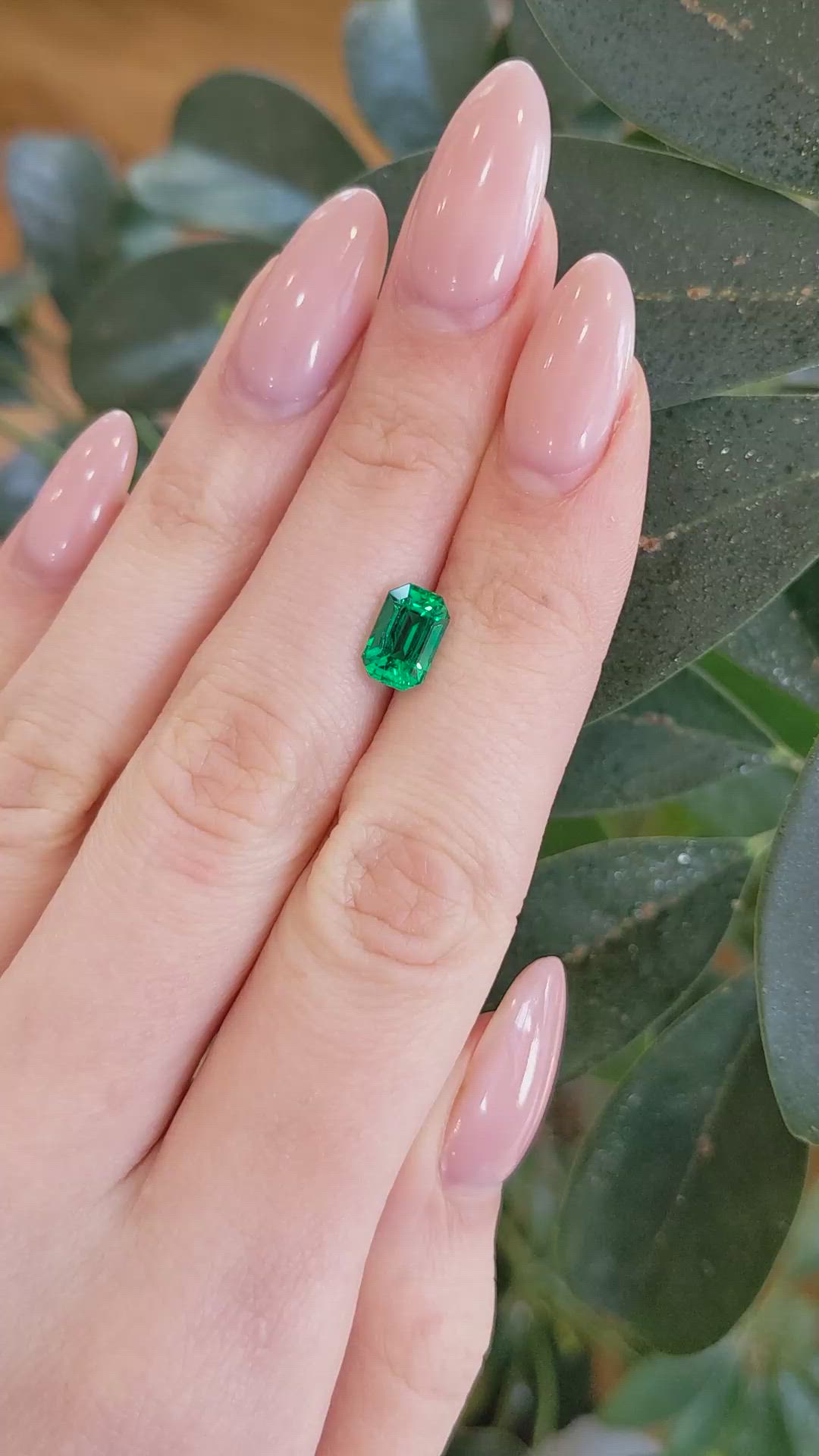 1.63 Ct. Emerald from Zambia Size Video