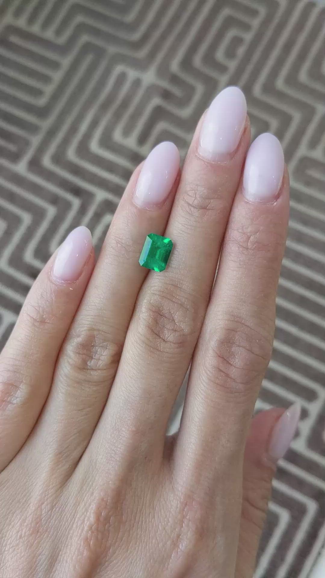 1.43 Ct. Emerald from Colombia Size Video