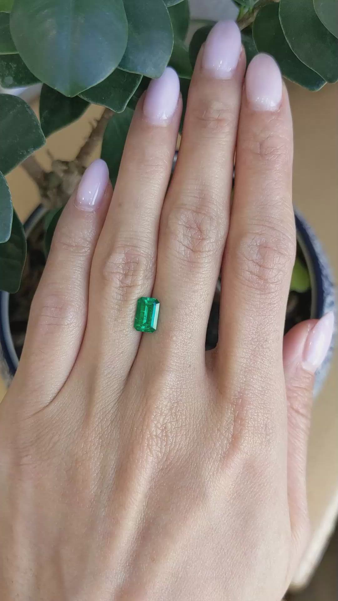 1.23 Ct. Emerald from Colombia Size Video