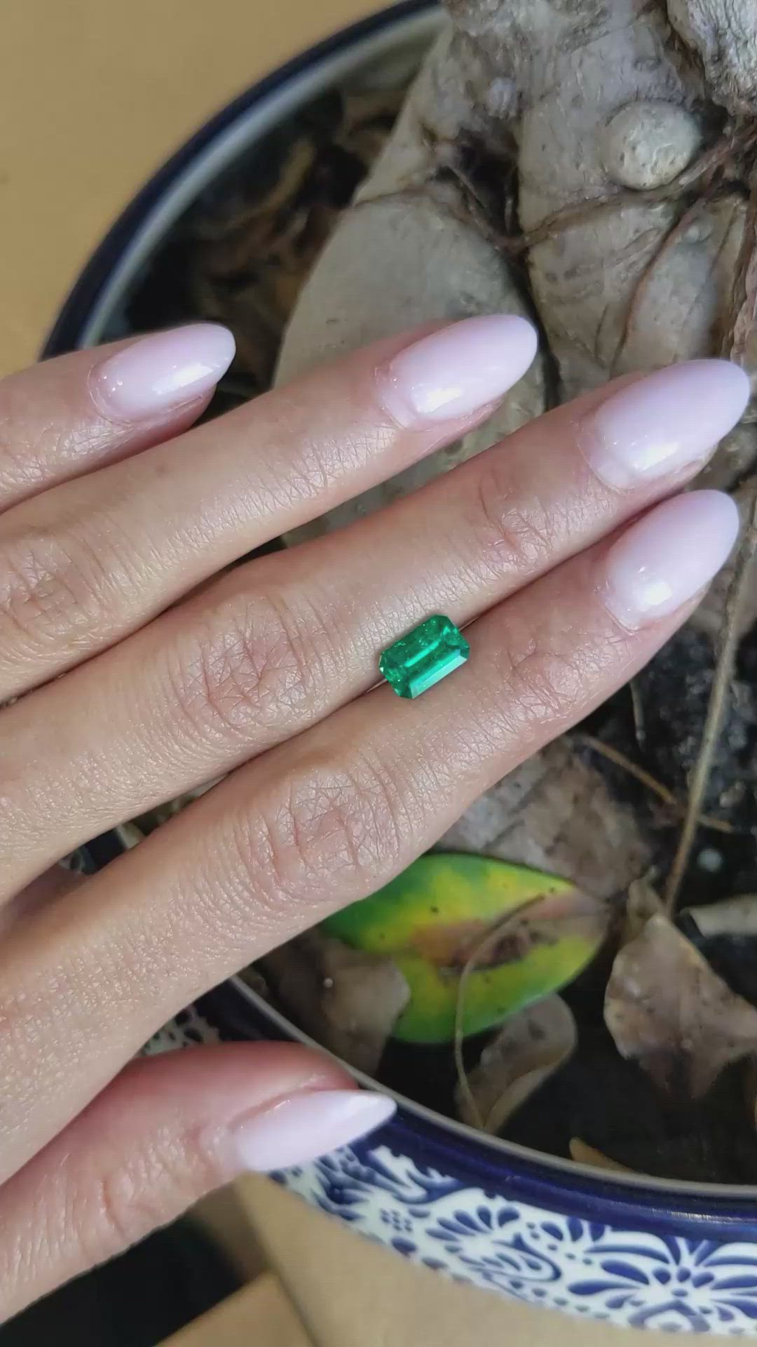 1.23 Ct. Emerald from Colombia Size Video