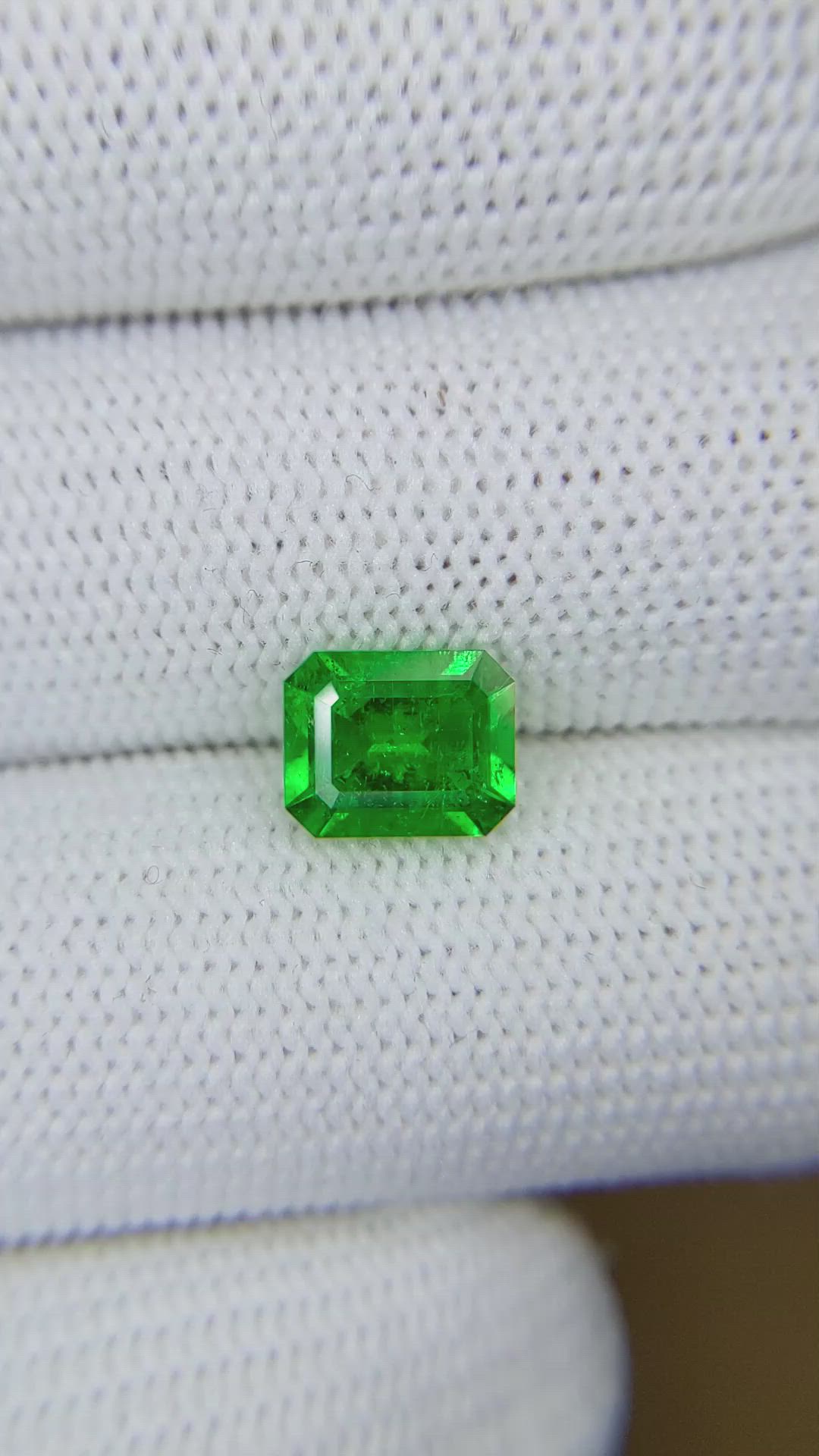1.65 Ct. Emerald from Colombia Size Video
