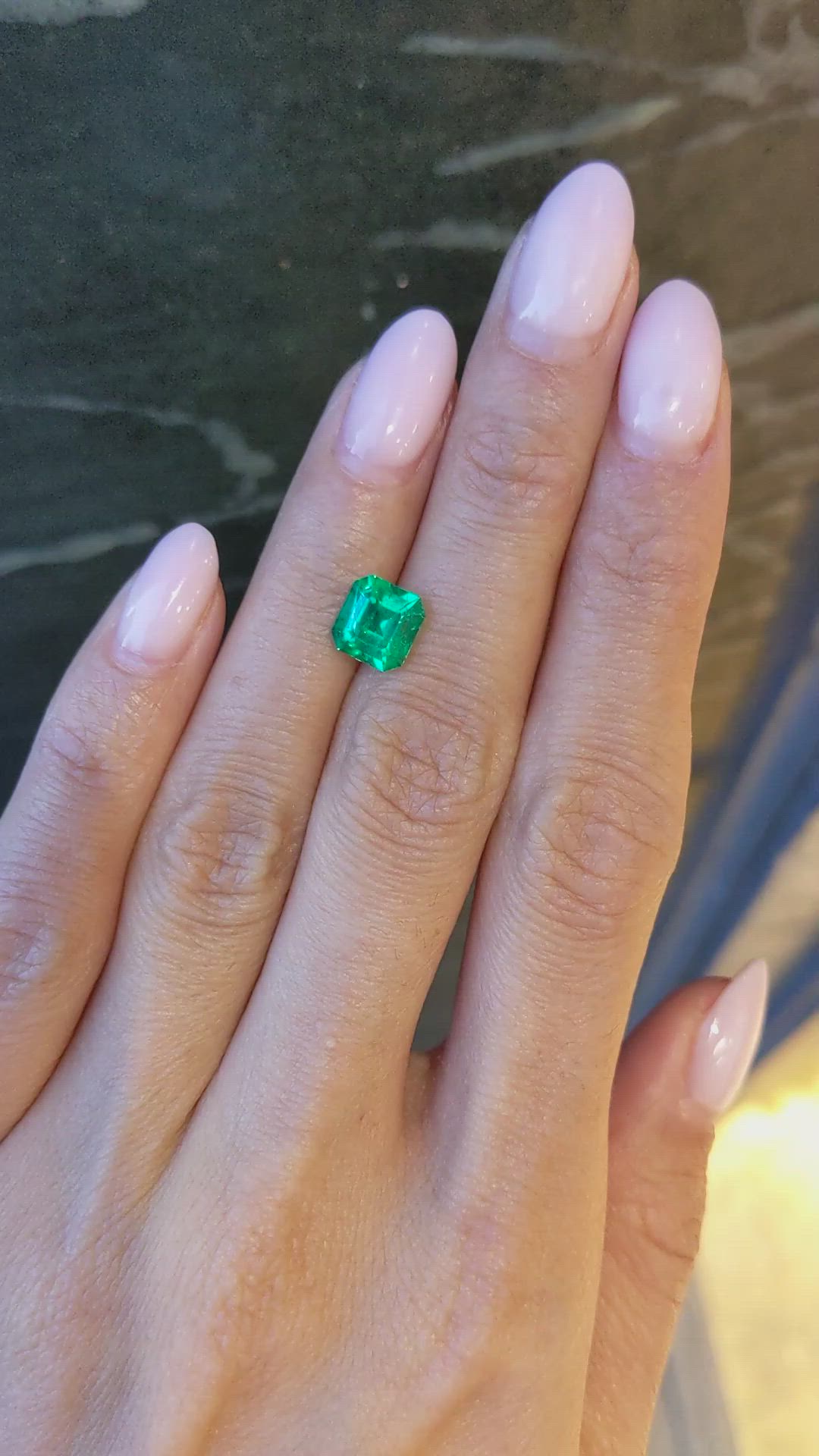 1.67 Ct. Emerald from Colombia Size Video