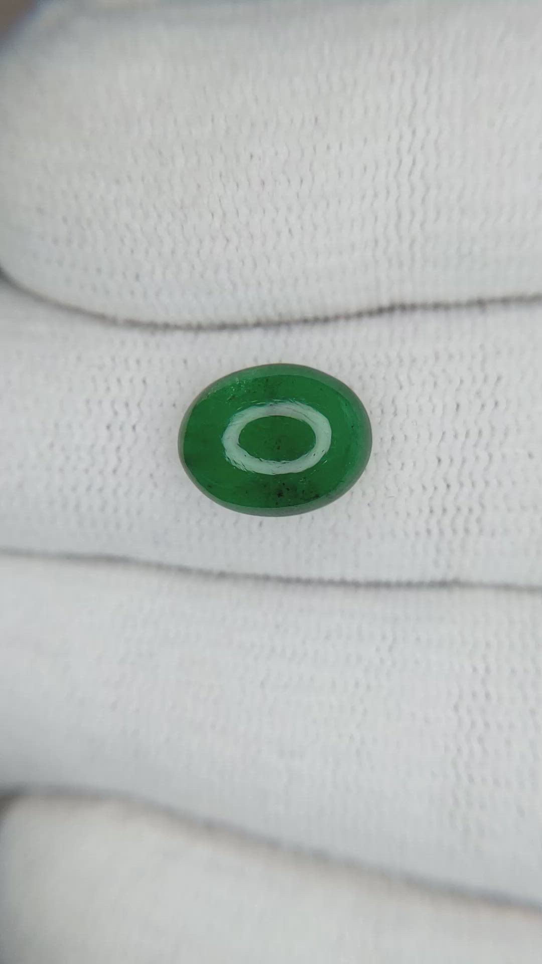 2.60 Ct. Cabochon Emerald from Zambia Size Video