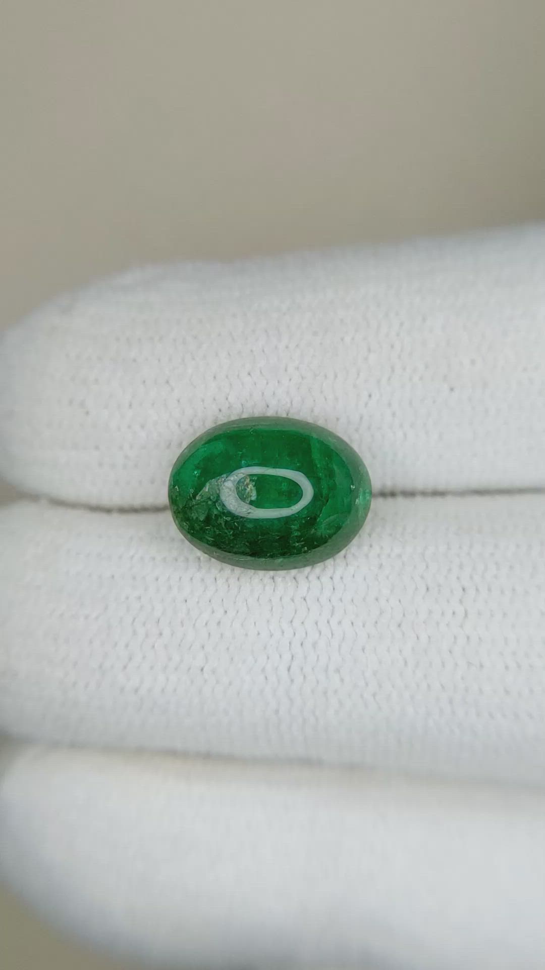 2.80 Ct. Cabochon Emerald from Zambia Size Video