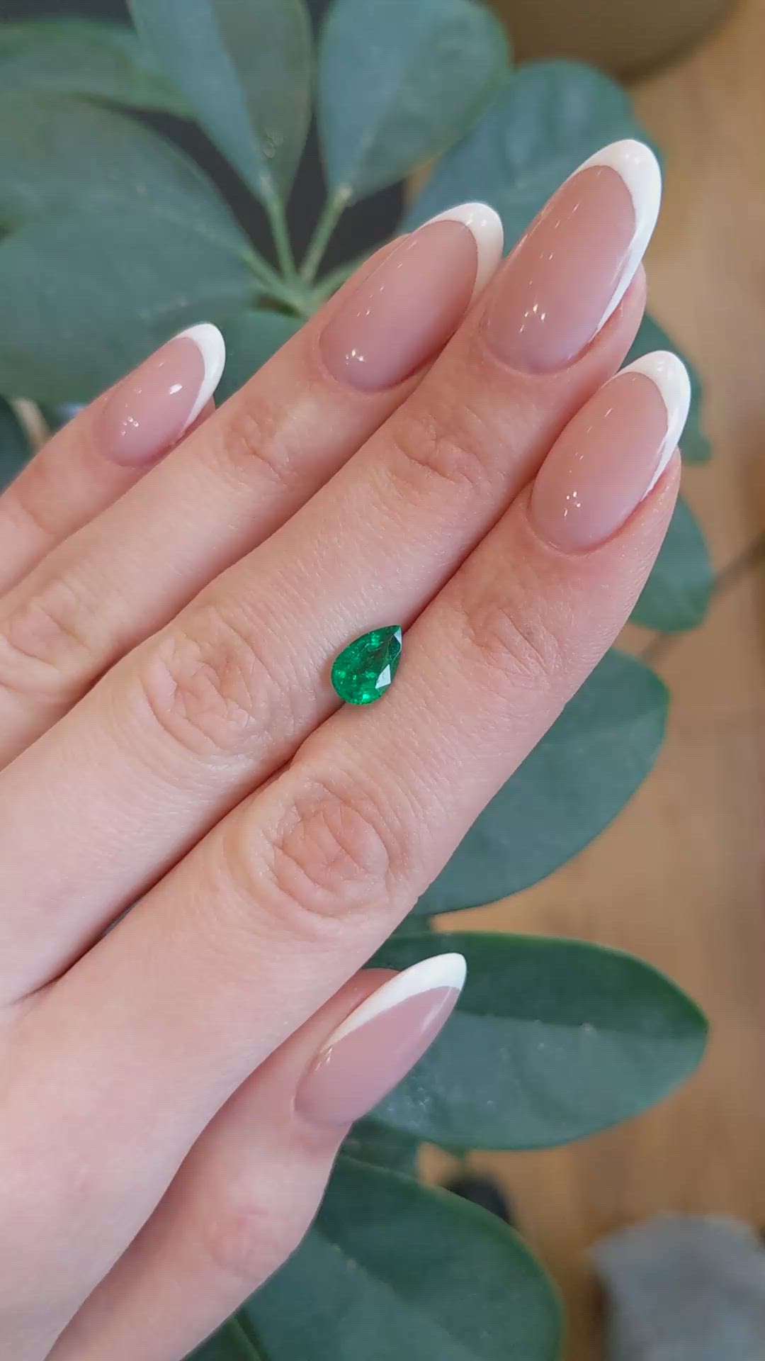 1.05 Ct. Emerald from Zambia Size Video