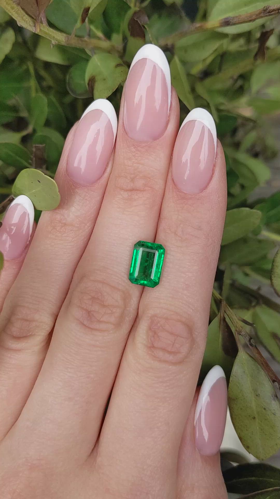 2.95 Ct. Emerald from Zambia Size Video